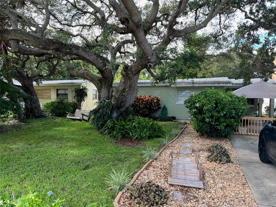 Have you ever wanted to live on the beach?? Well now is your chance! This beautiful beach house is a two minute walk from the ocean and will give you everything that you've ever wanted when it comes to coastal Florida living! This 2 bed/1 bath home has beautiful upgrades and is a VERY manageable 680 square feet. With a beautiful, private back yard, you'll have the option to relax in your own beautiful oasis with old majestic oak trees and a large pool OR head on over to the sand and take in the cool Seabreeze! This home is in great condition, disclosures are available upon request, and this will not last long --- don't delay!!! Call your trusted real estate agent today! ;Water: City