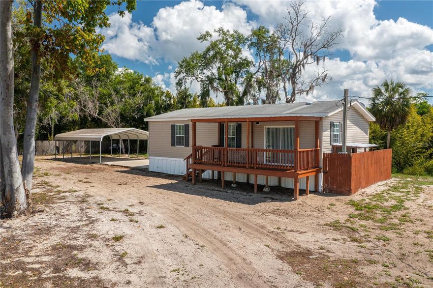 Escape to Nature in Blue Jordan Forest ??

Located in the highly desirable Blue Jordan Forest Community (established in 1986), this truly distinctive neighborhood offers a rare blend of privacy, natural beauty, and peaceful living. Known as a wildlife sanctuary where nature thrives, this community is perfect for those seeking to get away from the hustle and bustle of Central Florida’s rapid growth.

Nestled on 8.36 secluded acres, this charming 2-bedroom, 2-bath home backs directly up to Department of Forestry land, providing unmatched privacy and endless natural views.

Built in 2010, this newly remodelled Jacobsen manufactured home (24x40) offers 960 square feet of comfortable living space. Step outside through sliding glass doors from the kitchen onto a beautiful new covered deck, where you can relax and enjoy serene views of Florida scrub, local wildlife, and a peaceful natural pond that fills seasonally.

Additional features include an aluminum carport and outbuilding, giving you extra storage and functionality for your outdoor lifestyle.

If you’re looking for quiet, space, and a true connection to nature—this property delivers.