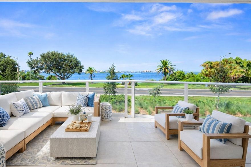 Luxury living at Serena by the Sea with 23,000+ SF of resort-style amenities! Residence #103, elevated above street level, is a unique 2 Bedroom + Den, 2.5 Bathroom unit boasting intracoastal water views, 3 exposures (South, West, and North), and conveniently located on the amenity level with direct access from one of its THREE private terraces to the pool deck with outdoor amenities including the resort-style saltwater pool, jacuzzi, outdoor shower, fire pit lounge, summer kitchens, cabanas, dog run, and more. This 2,268 SF corner unit features an open kitchen with top-of-the-line Gaggenau appliances including gas cooktop, wine cooler, French door refrigerator integrated within the Italian cabinetry, dishwasher, and more. The luxurious Master Suite features two private terraces, walk-in closet with custom built-ins, and En Suite Bathroom with double vanity, glass enclosed dual shower, and separate soaking tub. Second Bedroom Suite features access to west facing terrace, en suite bathroom, and walk-in closet with custom built-ins. A Family Room/Den offers additional living space perfect for a home office, and a Powder Room ideal for guests, plus in-unit laundry room. This unit also comes with 2 reserved parking spaces and a storage unit. Other building amenities include 24/7 concierge, gym, social room & lounge, billiards and card tables, catering kitchen, and Spa with massage room, hair salon, sauna, second jacuzzi, locker room, and more. Must see!