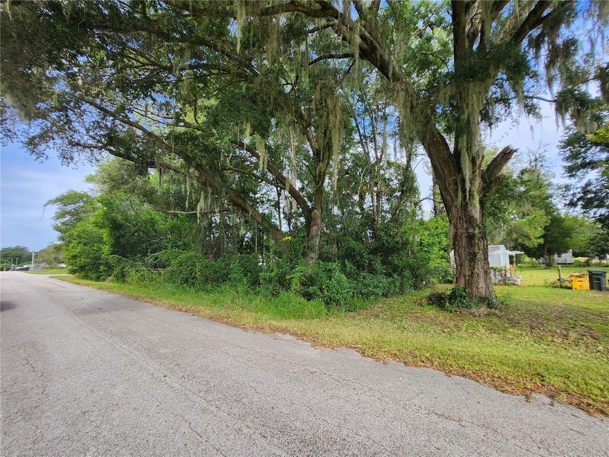 Perfect corner lot to build a 2 bed 2 bath 1100 sqft home. Paved road. Great neighborhood. Close to shopping, Doctors, Hospital and ER. 15 minutes to the Villages, all its restaurants and entertainment. Easy access to Hwy 75 and to Orlando, Gainesville and Ocala.