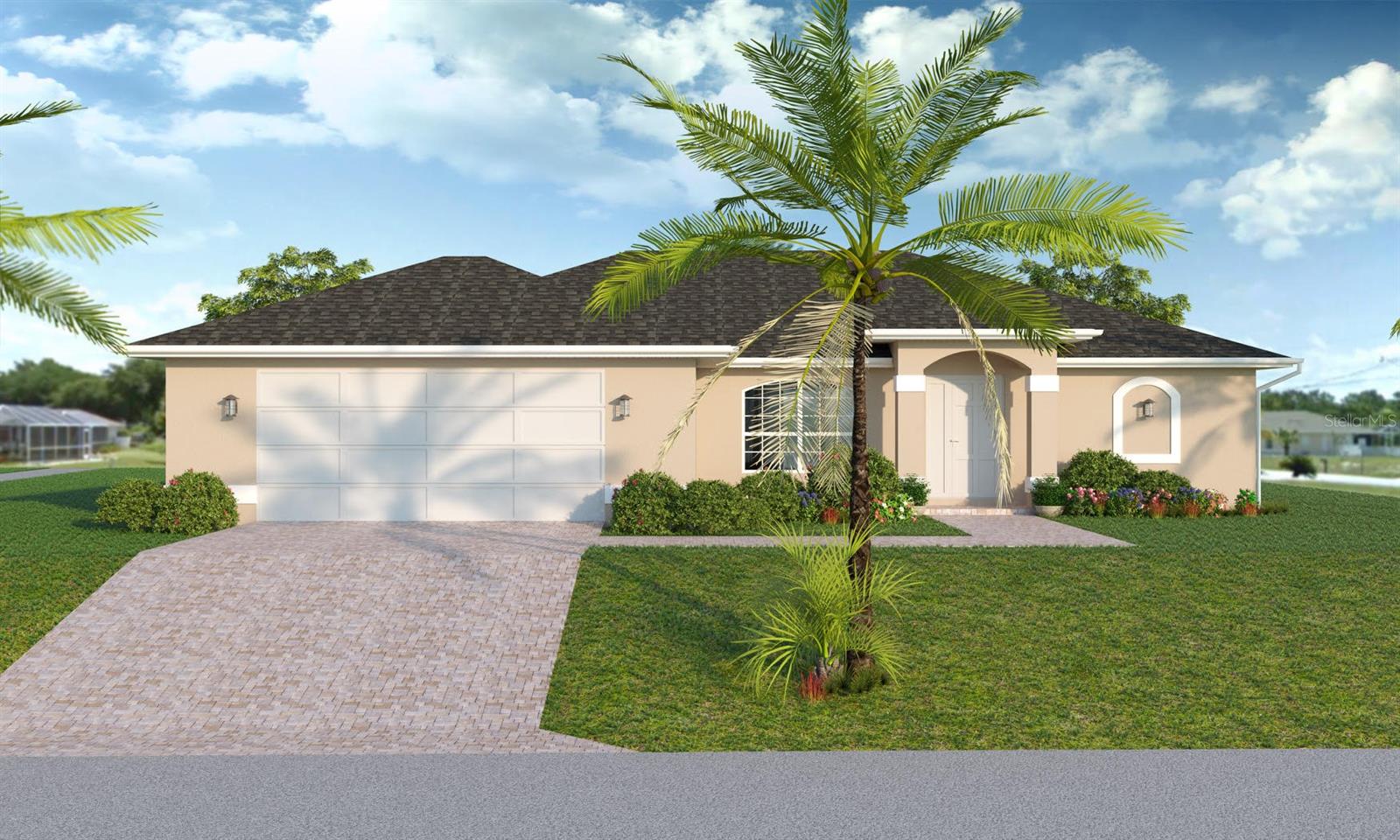 One or more photo(s) has been virtually staged. Under Construction. NEW, NEVER PREVIOUSLY OCCUPIED, possible option to purchase. PORCELIN TILE thriughout the home. Ready for the new school year.
Split vedroom plan enables parental privacy. Breakfast nook as well as a full dining area.
ready to begin the new school year for your children