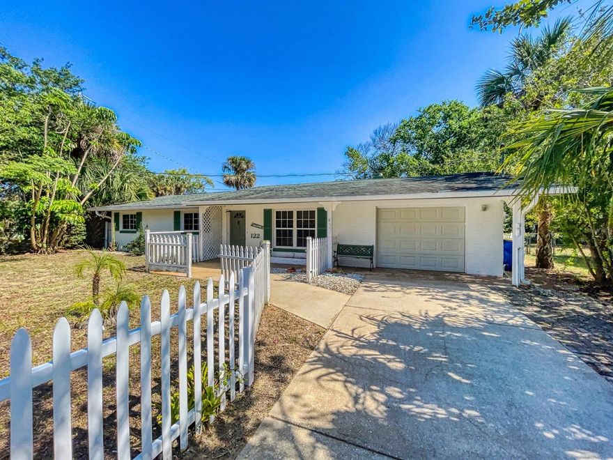 Welcome home to 122 Francis. Tucked away between US1 and the river, just blocks from Riverwalk and Menard-May park which accesses the rich brackish waters of the Indian river and some of Florida's best fishing making it a dream come true for both land lovers and water enthusiasts alike. This welcoming 3/2 home is full of charming features and updates including new AC, Hurricane windows and doors and laced with adorable picket fencing. Its open floor plan is bright and cheerful and in combination with its great location, this home is ideal for anyone looking to downsize, just starting out, looking for investment property or even a 2nd home get-away. ;Water: City