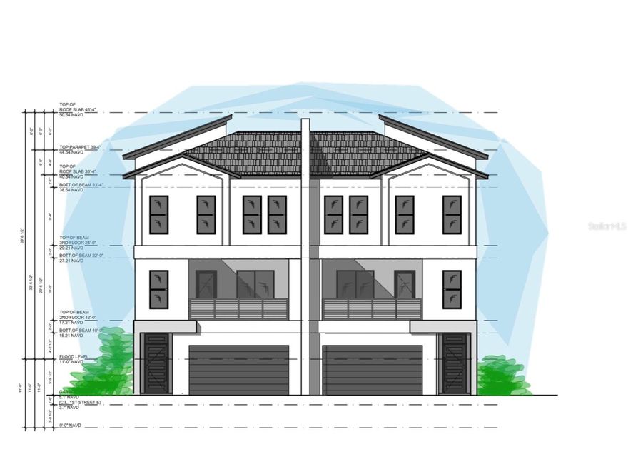 Waterfront lot in Madeira beach. Two townhomes plans are approved by the city, could start building right away. Great location in the small, protected enclave. Dock and lift in place currently.