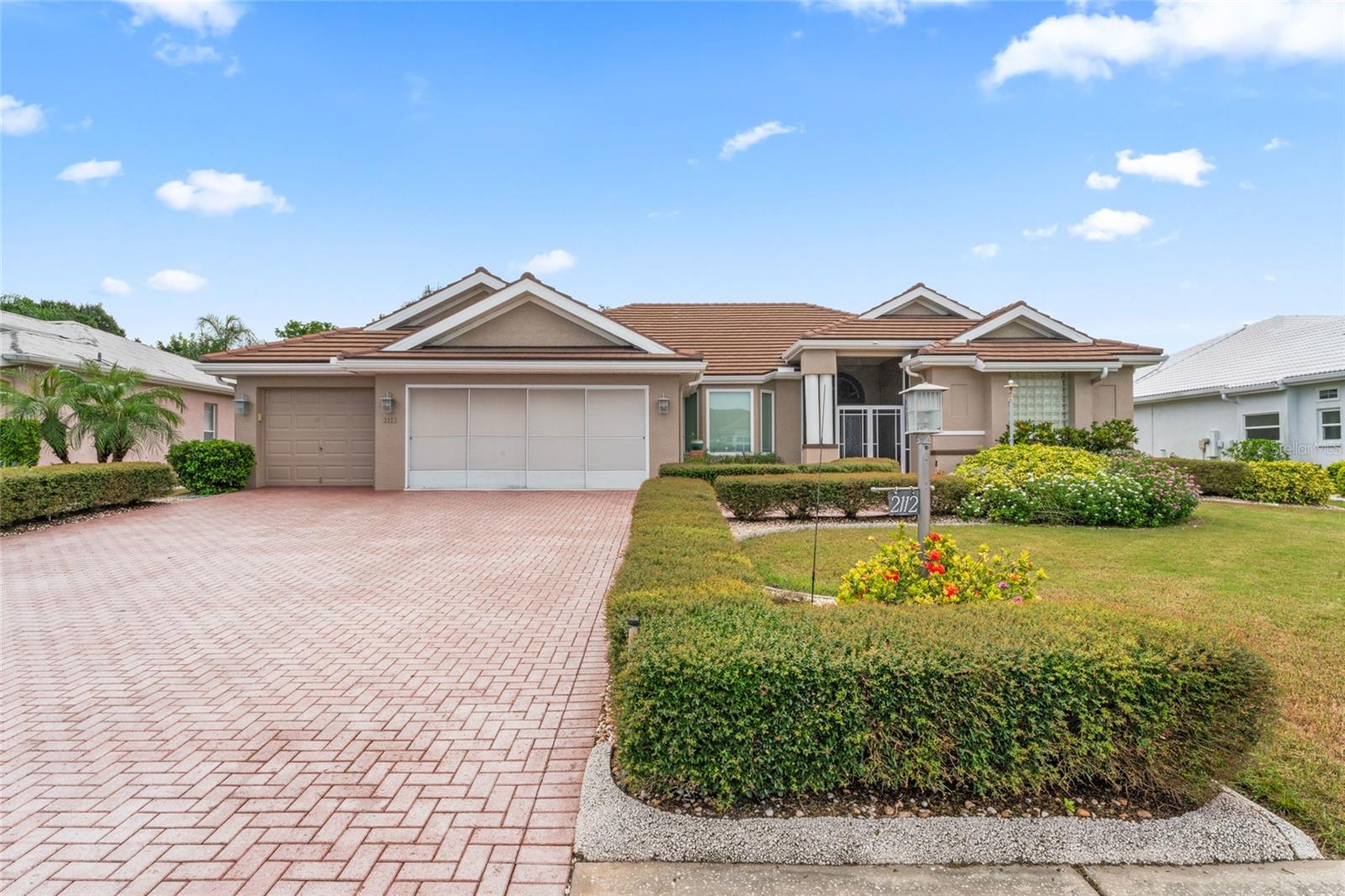 Under contract-accepting backup offers. Looking for the perfect home in Sun City Center? This one truly has it all! This stunning 3-bedroom, 3-bath, 3-car garage home offers a lifestyle of comfort, elegance, and relaxation. From the moment you arrive, you’ll be impressed by the lush tropical landscaping, brick paver driveway, and inviting screened front porch that set the tone for what awaits inside. Step through the double leaded-glass entry doors and you’ll immediately notice the clean, sleek lines of this beautifully maintained home. Your eyes will be drawn through the open floor plan to the sparkling pool overlooking serene water, a natural conservation area, and sweeping golf course views—truly one of the best backdrops in all of Sun City Center. The split-bedroom layout provides privacy, with the luxurious primary suite tucked away on one side. This retreat features two custom California closets and a spa-like bathroom complete with an oversized walk-in shower, Jacuzzi tub, and dual vanities. Porcelain tile flooring flows throughout the home—no carpet anywhere! The kitchen is a chef’s delight, boasting granite countertops, backsplash, stainless steel appliances, an island, and abundant cabinetry and counter space. Secondary bathrooms also feature granite finishes, adding to the home’s high-end appeal. Step outside and enjoy your own private outdoor oasis. Relax in the pool and spa, soak up the Florida sunshine, or gather under the covered lanai, complete with a fully equipped outdoor kitchen featuring a refrigerator, sink, and electric cooktop. Recent updates bring peace of mind, including a new tile roof (2023), pool pump (2024), central heat and air (2024), reverse osmosis system in the kitchen, and newer sliders and windows. Located in the premier 55+ community of Sun City Center, this home gives you access to over 200 clubs, multiple pools, a state-of-the-art fitness center, golf, tennis, pickleball, lawn bowling, dog parks, and more. Plus, you’re just minutes from medical facilities, shopping, dining, and everyday conveniences—all accessible by golf cart. Don’t miss your chance to own this exceptional Florida paradise. Seller is offering a $10,000 credit toward closing cost or rate buy down. Schedule your showing today!