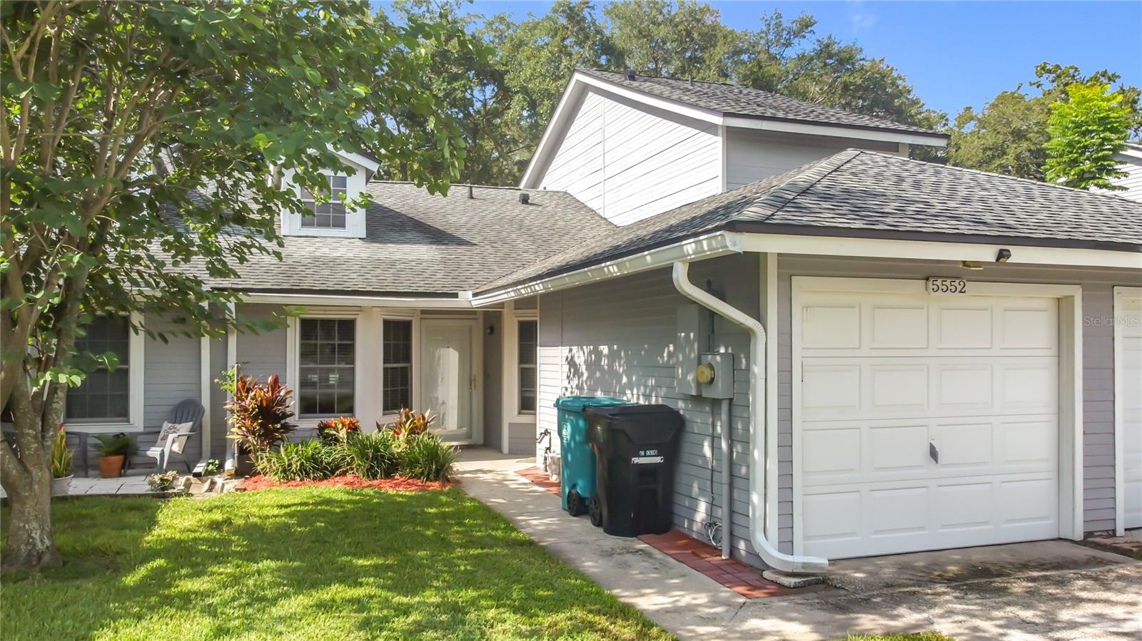 Under contract-accepting backup offers. Stop the car! Check out this move-in ready 2 bedroom townhome just minutes from Orlando International Airport! This unit has an updated kitchen, with shaker cabinets, stone counters, stainless appliances, and kitchenette nook - the living/dining combo connected keeps the family together. The primary bedroom is split from the second, with the pass-through bath in between. The primary includes its own private vanity with walk in closet. Laundry inside (washer and dryer included!) and the unit has high vaulted ceilings and so much natural light! Don't forget the attached single car garage! Brand new AC last year, roof in 2022 - This unit has been so well cared for and is ready for its next owner! Southern Villas are located off Dixie Belle drive, just a couple minutes north of the Orlando airport.