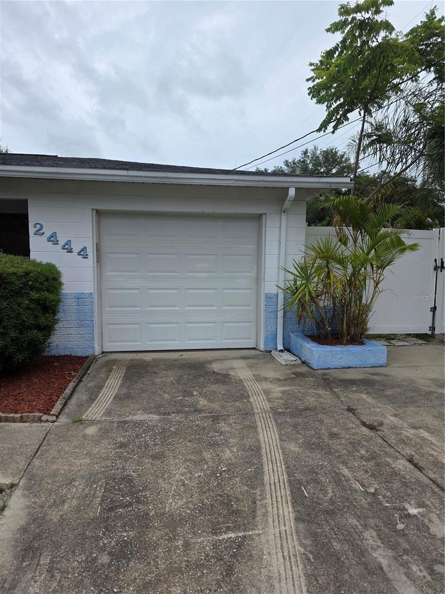 This 3-bedroom, 2-bath St. Pete home presents a standout opportunity for both investors and first-time buyers looking to build equity in one of the city’s
most desirable neighborhoods. With no history of water intrusion, a non-flood zone location, and situated on an oversized corner lot, this property
offers peace of mind along with exceptional future potential. The fenced-in yard provides privacy and generous outdoor space for pets, entertaining, or
future enhancements. Already zoned and approved for an additional dwelling unit (ADU) the possibilities are wide open for expansion,
multigenerational living, or maximizing long-term value! Major improvements include, newer AC system. Inside, a versatile bonus room offers the
flexibility to easily convert into a third bedroom with its own private entrance, creating additional space for guests, a home office, or extended living.
This prime location places you just minutes from Downtown St. Pete, Central Avenue’s vibrant dining and arts scene, and local favorites like Mazzaro’s
Italian Market. Enjoy convenient access to Tyrone Square Mall, neighborhood parks, schools, and the stunning Gulf beaches, all while being tucked
into one of St. Pete’s most exciting growth corridors. With a motivated seller, this is an exceptional opportunity to secure a property with flexibility,
location, and strong future upside!