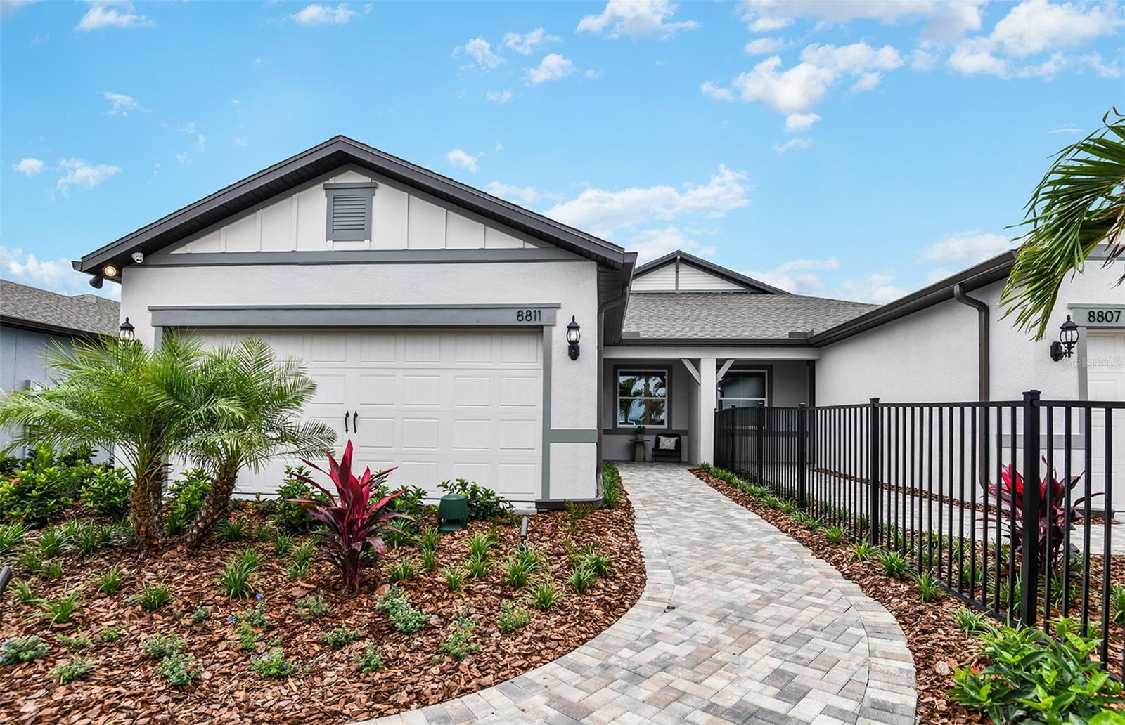 Final opportunities to purchase a new construction home and experience a new level of retirement living at Del Webb BayView. This active adult community is located 30 minutes from downtown Sarasota, St. Petersburg, and Tampa. BayView is centered around signature resort-style amenities so you can stay active and where your neighbors become long-time friends.
Featuring the perfectly sized Ellenwood villa, this home has the space you need and the finishes you’ll love. The designer kitchen showcases an island, stylish cabinets, quartz countertops, a pantry, and Whirlpool stainless steel appliances including a refrigerator, dishwasher, microwave, and gas range.
The bathrooms have matching cabinets and quartz countertops and a walk-in shower and dual sinks in the Owner's bath. There is 18”x18” tile flooring in the main living areas, laundry room and bathrooms, and stain-resistant carpet in the bedrooms.
Additional upgrades and features include an extended screened covered lanai, an enclosed flex room, a glass insert in the front door, whole house gutters, flat panel TV prep in the gathering room, impact glass windows, a 2-car garage with floor epoxy, LED downlights in gathering room, upgraded cabinet hardware, Whirlpool washer and dryer, and a Smart Home technology package with a video doorbell.
Enjoy peace of mind with Pulte’s transferable, 10-year Limited Structural Warranty that covers materials and workmanship in the 1st year, workability of plumbing, electrical, HVAC, and other mechanical systems through the 2nd year, various types of water infiltration and internal leaks through the 5th year, and the structural integrity of the home through the 10th year. Plus, we’re currently offering limited-time incentives and below-market rates!