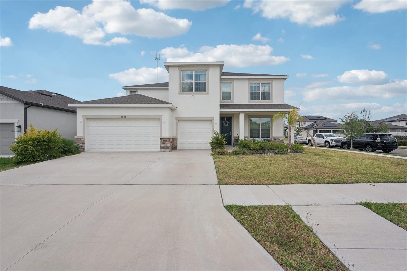 RENT TO OWN OPTION! Looking for the perfect blend of space, style, and community? This stunning 4-bedroom PLUS OFFICE, 3.5-bath home in Riverview’s Cedarbrook community might just be everything you’ve been searching for. With a dedicated home office, a spacious loft, and multigenerational in-law suite, there's room for everyone—whether you're working from home, hosting guests, or growing your family. The open floor plan is filled with natural light, and the kitchen is a true centerpiece, featuring granite countertops, 42” solid cabinets with crown molding, stainless steel appliances, and soaring 9'4" ceilings that make the whole space feel bright and welcoming. One of the standout features of this home is the storage—every bedroom comes with its own walk-in closet, providing plenty of space for clothes, shoes, and everything in between. No more crowded drawers or fighting over closet space—everyone gets their own! And with solid concrete block construction on both the first and second stories, the home offers lasting durability and energy efficiency. You’ll also enjoy the convenience of a smart home system, putting control of lights, locks, and security right at your fingertips.
Pet owners will love the nearly next-door dog park—so close it feels like your own private play space for your furry friend. And when it's time to relax or have fun, Cedarbrook delivers with resort-style amenities including a sparkling pool, a welcoming clubhouse, pickleball courts, a playground, and scenic walking trails. Even a private childcare facility within the community to make life a little more convenient. The location is just as ideal—Riverview offers easy access to I-75 and US-301, making your commute to MacDill AFB, Tampa, St. Pete, or Bradenton a breeze. Plus, you’re close to great schools, restaurants, shopping, parks, and only a short drive to the beautiful Gulf beaches. This isn’t just a house—it’s a place to call home. Schedule your private tour today!