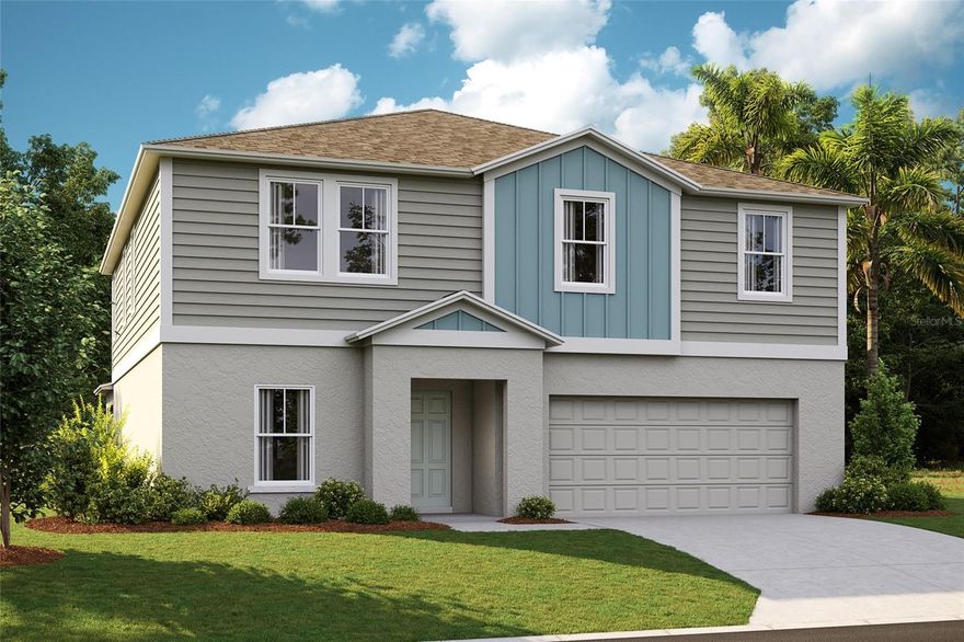 Brand-new Casa Fresca home, ready November 2023- February 2024!
The Gabriela is a grand 5 bedroom, 3.5 bath floorplan that includes a 3-car tandem garage. The kitchen overlooks the living and dining areas which open to the lanai, the ideal layout for the Floridian lifestyle. Den space and a half bath can be accessed through the foyer, offering a great opportunity for private office space. The first story also features a secluded guest suite, complete with a walk-in closet. Upstairs opens to the bonus room which leads to the master suite and secondary bedrooms. The master suite provides abundant space with a walk-in shower, double vanity, and oversized walk-in closet. Don’t forget about the quartz countertops throughout, luxury vinyl plank flooring and stainless-steel GE appliances! Enjoy this elegant Interior Design where traditional meets cozy. Timeless pairing of wht. cabinets and a neutral-toned quartz countertops meets an earthy wood-look flooring.

Our boldly unboring homes are coming soon to Forest Lake, a new home community ideally located off of US-27 just south of I-4. Live in the heart of Davenport, FL and just a short drive from the bustling metros of Orlando and Lakeland. Drive a little further and enjoy everything that Tampa has to offer. Join our interest list to get first hand updates on pricing and sales releases. New home sales and model Grand Opening on July 29th!

Images shown are for illustrative purposes only and may differ from actual home. 
Exterior disclaimer statement: Exterior image shown for illustrative purposes only and may differ from actual home.
Completion date subject to change.