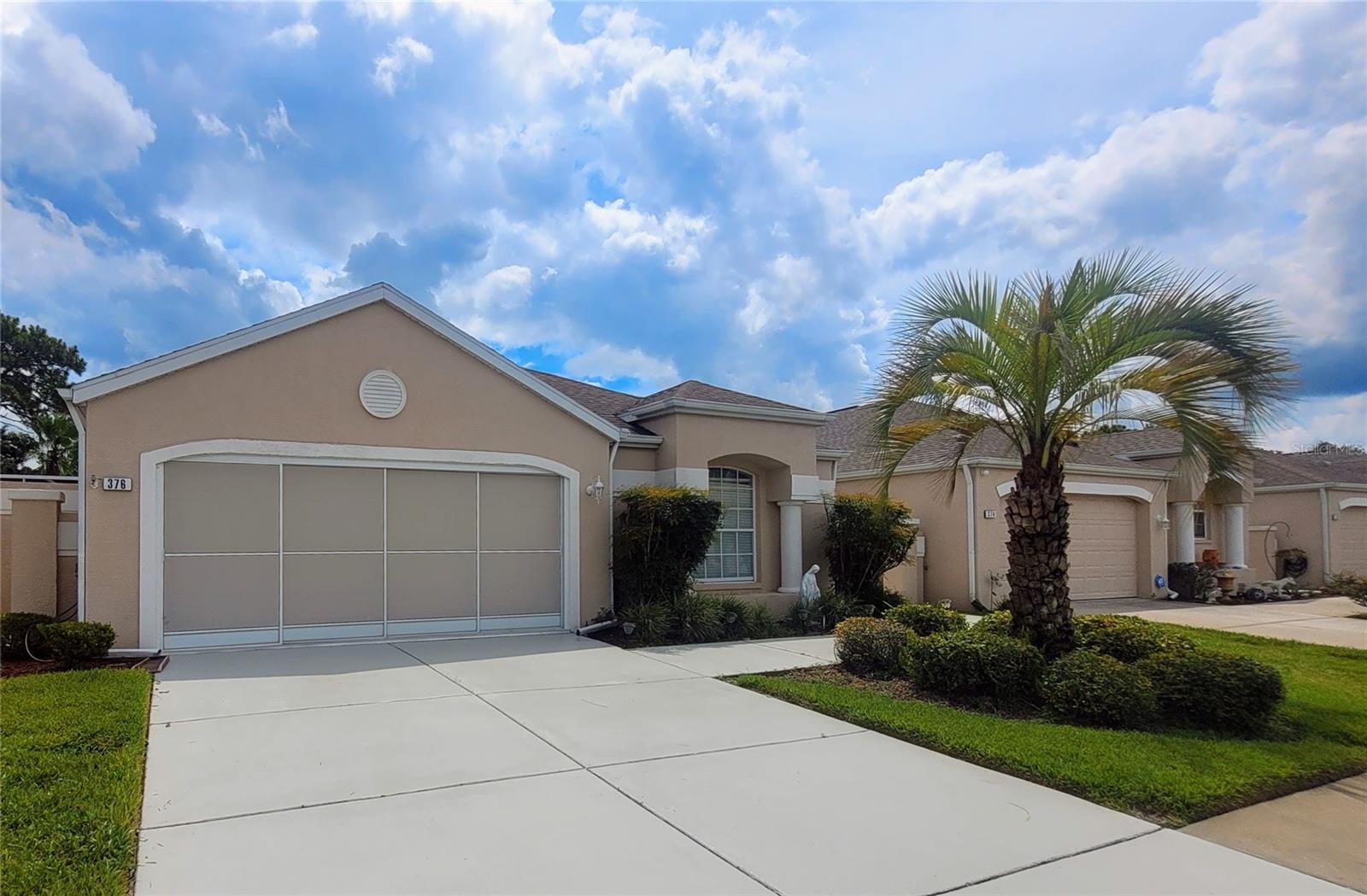 Beautiful pool home in desirable Palms of Seven Hills backing up to the former Seven Hills golf course. Spacious, open concept floor plan and very private court yard-style lanai and pool area to enjoy your own pool. Lots of natural light brightens interior featuring porcelain plank tile flooring in kitchen, guest bath and laundry room. Other features include cathedral ceilings, plant shelves, lever-style door handles, in-wall pest system, sky lights, and walk-in closets. You can access the pool and lanai from the spacious living area, breakfast nook, and main bedroom. Main bath has two vanities and a jetted soaking tub. Guest bath has walk-in shower and also serves as pool bath. Third bedroom has French doors and could be used as a den or study. Kitchen has lots of cabinet and counter space, breakfast bar, and a separate breakfast area overlooking pool area. Small gated community, low monthly HOA fees include maintenance of lawn, street lights, gate & common areas, no rentals allowed. The Palms at Seven Hills is centrally located with easy access to shopping, dining, medical services and hospitals, and major roadways including Suncoast Parkway just minutes away for easy commute to Tampa and international airport. Nearby, enjoy the recreational facilities of the nearby ''Y'' or local attractions including Weeki Wachee State Park with its world famous Mermaids, Pine Island beach area, fishing piers, numerous boat ramps and kayak launch areas or take a short drive to Homosassa Springs State Park or visit Brooksville for many other activities and festivals throughout the year.