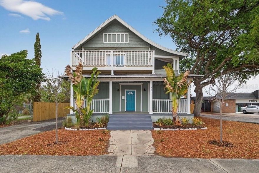 Prime Tampa Heights location positioned within one of Tampa’s fastest-growing and most active urban areas! Located in the rapidly growing Tampa Heights neighborhood, 105 W Columbus Drive presents a unique opportunity to own a distinctive multi-level property just minutes from Downtown Tampa. Renovated in 2015, the home blends historic character with modern updates. The over 3,000 square foot layout, combined with flexible zoning, supports a variety of living arrangements, including live-work use, operating a business, or income-producing opportunities. The property offers a flexible multi-level layout featuring 5 rooms, including 3 with ensuite bathrooms, along with an additional 1.5 bathrooms. The first level features an open layout with high ceilings and abundant natural light, creating an inviting space suitable for a reception area, living space, or workspace. This level includes two rooms and 1.5 bathrooms, along with a sizable kitchen with stainless steel appliances and granite countertops. A separate laundry and flex space located at the rear of the home provides additional functionality, ideal for storage, or utility use. The second level includes two private suites with ensuite bathrooms, highlighted by a spacious primary suite featuring a luxury bathroom with dual vanities, a walk-in closet, and a separate shower and tub. This level also features an expansive balcony overlooking the Downtown Tampa skyline, as well as a second covered balcony offering a more private outdoor setting. The third level features a private suite with a full ensuite bathroom, ideal for a dedicated office, guest space, or additional private quarters. The property includes ample parking with a paved driveway along the west side and additional parking along the east side accessible via a side alley. Situated in a prime Tampa Heights location, the property is just minutes from Armature Works, offering a wide variety of dining and entertainment options, as well as the Tampa Riverwalk. Nearby destinations such as Sprouts Farmers Market, Shuffle, Noble Rice, and Grand Cathedral Cigars further enhance the lifestyle appeal. With convenient access to major highways, the Gulf beaches, and just a short drive to University of Tampa, Water Street Tampa, and Sparkman Wharf, the property is centrally positioned within Tampa’s urban core near downtown, major business districts, and key destinations. The property is also surrounded by significant redevelopment and investment, with nearby large-scale projects such as Gas Worx and continued development toward Ybor City enhancing the area’s long-term growth. Additionally, the property directly to the south has proposed plans for a mixed-use development featuring ground-floor retail storefronts with over 250 residential units above, adding significant density and further reinforcing the continued growth of the neighborhood. Located within a designated Opportunity Zone, the property offers potential tax advantages for qualifying buyers. With its blend of historic charm, modern updates, flexible layout, and prime location in one of Tampa’s most dynamic neighborhoods, 105 W Columbus Drive presents a truly unique opportunity. Opportunities like this are rare in Tampa Heights, call today to schedule your private showing and secure your position in one of Tampa’s most dynamic growth corridors.