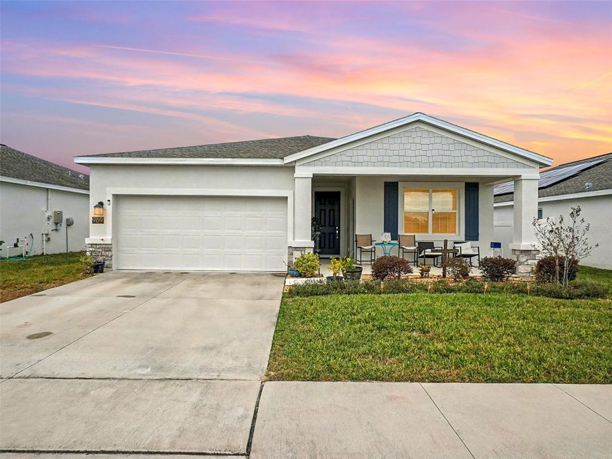 USDA Loan approved area! Welcome to 969 Laurel View Way, a standout home in Groveland featuring the highly sought-after Home Within a Home floorplan—perfectly designed for today’s flexible lifestyles.
The main home offers 3 bedrooms plus a dedicated office/den, with tile flooring throughout the main living areas and carpeted bedrooms for added comfort. Ceiling fans throughout keep the home cool and inviting, while hurricane shutters on the rear windows provide extra peace of mind.
At the heart of the home, the kitchen shines with quartz countertops, stainless steel appliances, and a comfortable eat-in space—ideal for casual meals, morning coffee, or gathering with family and friends. The open layout flows seamlessly into the living areas, making everyday living and entertaining effortless.
A true showstopper is the Home Within a Home space, complete with its own private entrance, living room, kitchenette, bedroom, and full bathroom. Whether used as an at-home office, in-law suite, private apartment, or guest retreat, this space adapts to whatever your family needs now—or in the future.
Step outside to a fully fenced backyard with room to relax, play, or entertain, all while enjoying the quiet charm of this growing Groveland community. Close to schools, shopping, dining, parks, and just a short drive to Orlando, this home delivers comfort, flexibility, and lifestyle in one powerful package.
Take a break from city life and explore local destinations such as Arnold Brothers Park or Lake Emma. If you're looking for something different check out Cherry Lake Farms – a self-sustaining tree farm and nursery. And if you want more excitement just take a 40-minute drive away to Orlando’s theme parks and city sights!?Don’t miss out on this opportunity of peaceful living surrounded by nature – come visit Bellevue at Estates at Cherry Lake today!
This isn’t just a house—it’s a smart, future-ready home that checks every box.