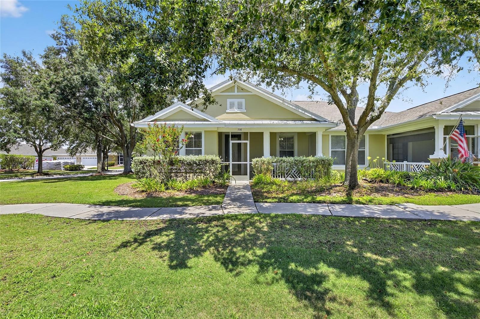 Presenting a well-maintained 2-bedroom, 2-bath villa located in the Mirabay community of Apollo Beach. This 1,546 sq ft home offers a 2-car garage and a generous screened rear patio, perfect for Florida indoor-outdoor living. Tree-lined streets and multiple green spaces create a peaceful, walkable feel, with rear parking and a rear-entry garage preserving a pleasant front exposure to the neighborhood.
Inside, you’ll find a breakfast nook and a convenient pass-through to the kitchen, which features stone countertops. The primary suite showcases tray ceilings, a sliding glass door to the rear patio, and a private en-suite with double vanity sinks. The additional bedroom is conveniently located near the hall bathroom. The home office, separated by French doors, provides a quiet, productive space ideal for working from home.
As a Mirabay resident, you’ll enjoy resort-style amenities including a pool and a 24-hour state-of-the-art gym, plus access to community spaces that enhance Florida living. The screened rear patio is great for entertaining and everyday relaxation, and the thoughtful layout makes for easy living. Close to shops, dining, and convenient commuter routes.