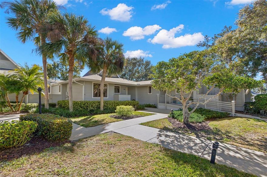PEACEFUL, PRIVATE, POINTE ALEXIS!  Tucked away on the peninsula of Tarpon Springs, this upscale community offers the perfect setting to relax, reflect & recharge.  Launch your kayak onto Lake Avoca or directly into the Gulf, enjoy pickleball, tennis, shuffleboard or basketball.  The grand clubhouse includes fitness center, library, billiard room & large function room with complete kitchen facilities.  Wind down in the amazing, oversized, heated pool/spa or join the many ongoing community clubs & activities.  Light & bright, this 3 bedroom/2 bath, fully furnished villa offers an open concept, split floor plan & generous open deck.  The updated kitchen incorporates stone counters, resurfaced wood cabinets & convenient breakfast bar.  Primary bedroom incorporates private en suite bath & walk in closet.  Private deck provides a perfect spot to read a book, bar-b-que or dine with friends.  Generous cabinets & closet space throughout, personal, outdoor storage closet & 2 assigned parking spaces complete the package.  Location close to everything Tarpon Springs has to offer - arts, shopping, restaurants, golf, beaches, parks, hospital/medical facilities, historical  Tarpon Springs Sponge Docks & the Pinellas Trail.  Easy commute to Tampa, Clearwater, St. Petersburg for work or pleasure.  Love where you live!  (Low HOA dues & ample reserves.)