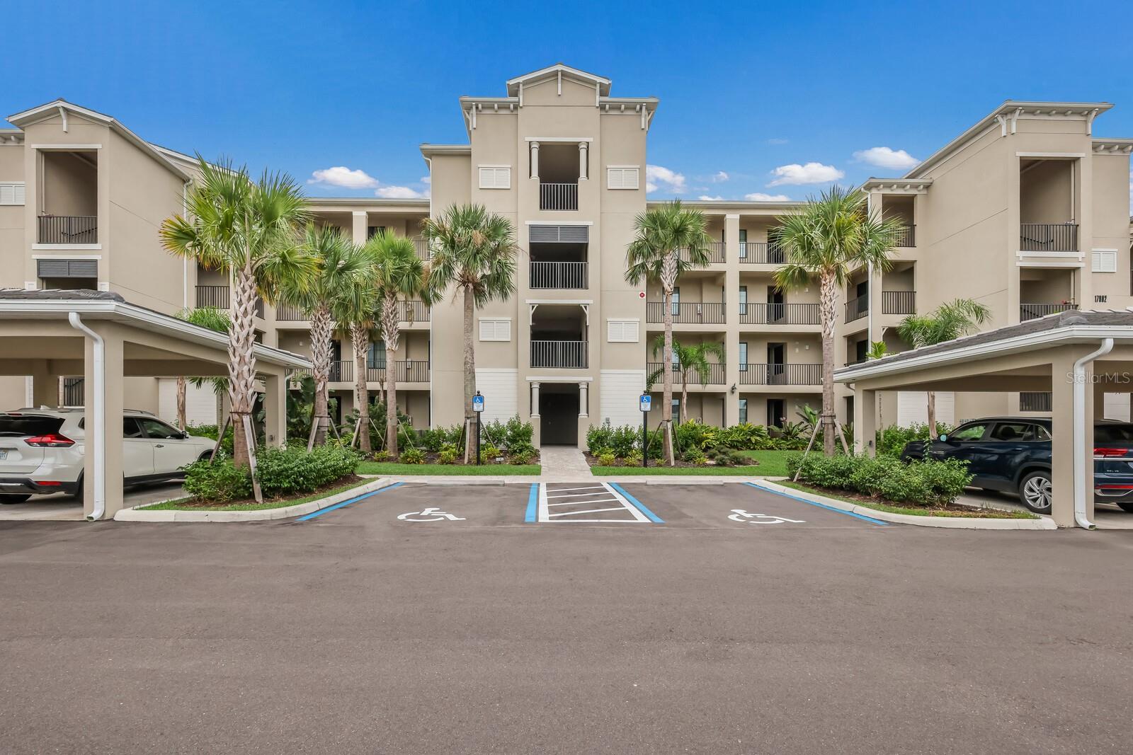 Relax and unwind in this newly furnished and tastefully decorated 2 bedroom, 2 bath Birkdale Floor plan condo in the Golf Resort Community of Lakewood National. Well appointed kitchen with stone counter tops, island, breakfast bar, and stainless steel appliances is open to the living room/dining room and is a great space to entertain and take in the golf and water views. Master bedroom with King size bed, and two walk-in closets with attached bathroom welcomes you after a day of activities. Guest bedroom offers a queen size bed located near the 2nd bathroom. Convenient in-unit laundry room! Take in the nightly sunsets overlooking the Arnold Palmer designed golf course out on the screened in lanai. Incredible amenities also include; full service spa, tennis and pickle ball courts, fitness center, bocce ball and the new completed Clubhouse! Close to the Gulf beaches, shopping and dining, with easy access to I75 and all of Lakewood Ranch. Lock this vacation rental in before it is gone and remember, Life is what you live, style is how you live it! *The HOA Membership Transfer Fee is $600.00. Leased through October of 2025.