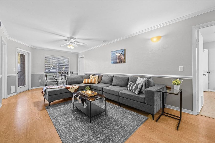 Welcome to this highly sought-after condominium located close to UF, this community enjoys the convenience of being on two major UF bus routes, ensuring easy access to campus. Plus, it's perfectly positioned between Williston Road and Archer Road, granting a quick commute to shopping, dining, entertainment, and medical facilities. Convenient to Celebration Pointe, Butler Plaza, and Shands. This 4 Bedroom/4 Bath condominium boasts a thoughtfully designed four-way split floor plan that provides privacy and convenience for all occupants. Each bedroom features its own private bathroom and walk-in closet, ensuring a comfortable and well-appointed living experience. The unit comes partially furnished with living room and dining room furniture, allowing you to move in without significant setup. The tile and laminate flooring throughout the unit offer durability and easy maintenance, making it perfect for a busy lifestyle. Additional features include a covered porch, where you can relax and unwind, a storage closet for added convenience, newer water heater, and new washer. Within the community, residents can unwind in the refreshing pool, invigorate their bodies in the well-equipped fitness center, engage in friendly competition on the volleyball court, or simply enjoy the ample parking space. This desirable condominium presents a unique opportunity to experience the perfect blend of comfort, convenience, and income potential. Act now to make this incredible property yours and embrace a lifestyle of ease and enjoyment.