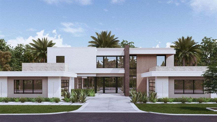 Under Construction. Estimated Completion December 2026. A stunning new modern estate by MRCELA Custom Homes, an experienced European builder renowned for creating unique architectural works of art. Located at 9671 Blandford Road within the original Lake Nona Country Club, this residence represents the pinnacle of luxury new construction in Orlando’s most exclusive golf community.
Set at the corner of Blandford Road and Atterbury Court, the home enjoys an elevated position with golf-course views and breathtaking sunsets. Spanning approximately 6,000 sq ft under air and 7,700 total sq ft, it has been thoughtfully designed for refined family living, effortless entertaining, and timeless elegance.
Highlights include a grand primary suite with spa-inspired bath and custom dressing room, four additional en-suite bedrooms, a private theater, sophisticated home office, and a two-bay, four-car garage configuration — with the right-side bay fully air-conditioned, designed for flexible use as a fitness studio, golf simulator, or recreation space, while the left-side bay provides traditional parking and storage. Expansive glass walls open to a resort-style backyard with pool, spa, and summer kitchen. Every detail showcases imported finishes, premium appliances, and meticulous European craftsmanship that define modern luxury.
Within the private gates of Lake Nona Golf & Country Club, residents enjoy mature landscaping, 24-hour security, and close proximity to Orlando International Airport. Membership (upon approval) grants access to one of Florida’s most prestigious private clubs, featuring world-class golf, dining, fitness, tennis, pickleball, spa, and social amenities.