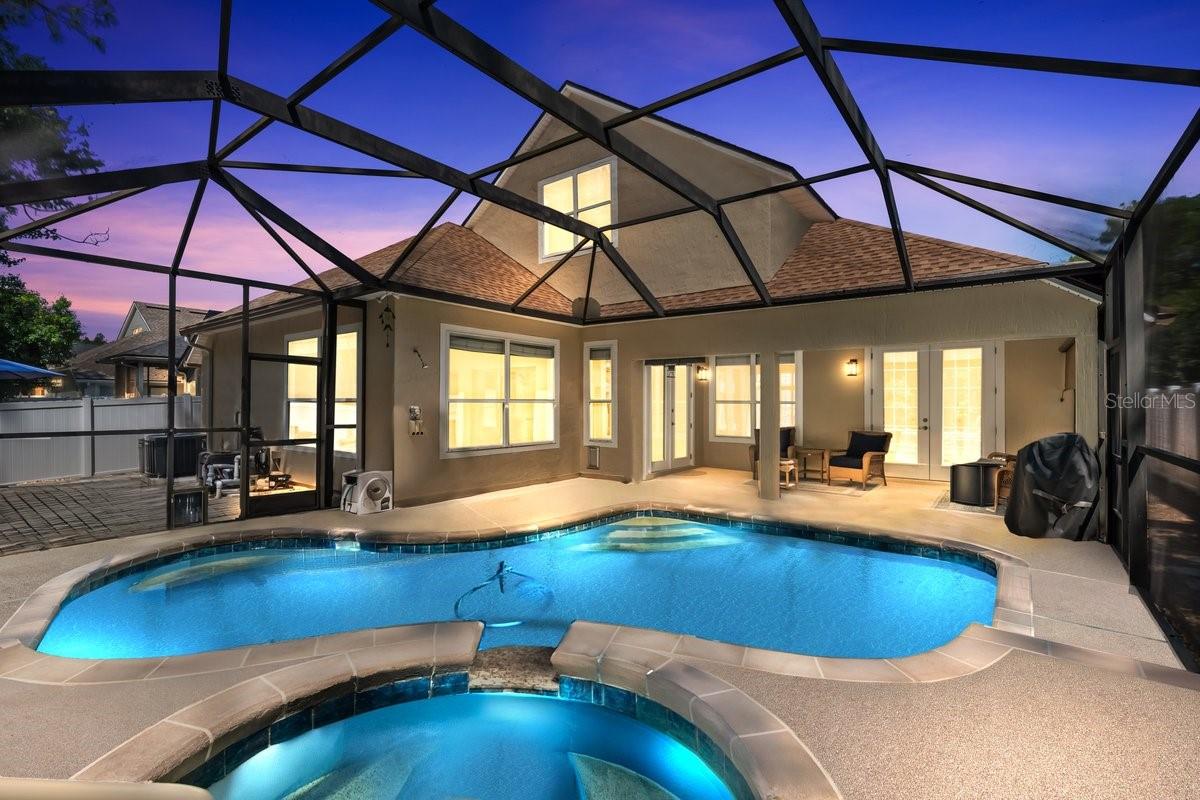 One or more photo(s) has been virtually staged. This meticulously cared for Northeast Florida home has only had one owner. Perfect for an empty nester, first time home buyer or family, it offers 3 Bedrooms, 2.5 Baths with lots of room to entertain. The upstairs Bonus room would be a fantastic Game Room or teenage getaway. There is great separation with the Master Bedroom Suite with oversized walk in closet on one side and other bedrooms and bath on the other side. There is plenty of room in the Dining/Living Room area to relax. The Kitchen and Family Room overlook the exquisite backyard. Enjoy a cold beverage with your guests on the very private screened lanai while watching sports, grilling out, and floating in the heated pool. The expanded paver patio is amazing to see the deer, birds and quiet nature. Drive your golf cart up to the clubhouse for fine dining and entertainment most nights of the week. Enjoy the many amenities of this wonderful Gated Golf Community just a short drive to Historical St Augustine, I95, the Beaches and Downtown Jacksonville. Full home generator included. With an acceptable offer, seller will include golf cart.