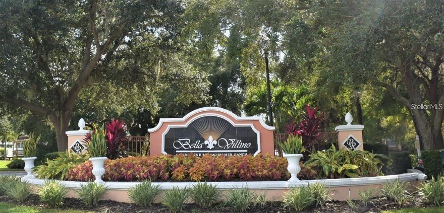 Available now for long or short term. Community requires 6 months.  Immaculate 2nd floor condo in gated community of Bella Villino on Palma Ranch. The vaulted ceilings give a spacious feel and the large, screened lanai adds some outdoor living area. Enjoy the lake view from the living room, lanai, master bedroom and one of the guest rooms. The third bedroom has a locked owner's closet. With newer appliances, granite counters, new hard surface flooring, remodeled bathrooms, and very tastefully decorated this home makes for a very comfortable winter retreat or a year-round furnished home. The resort style amenities include heated pool and spa, clubhouse, tennis/pickle ball courts, basketball courts, racquetball court, fitness room, and billiard room. This great location is close to the beautiful beaches of Siesta Key! Pet friendly and easy to show.