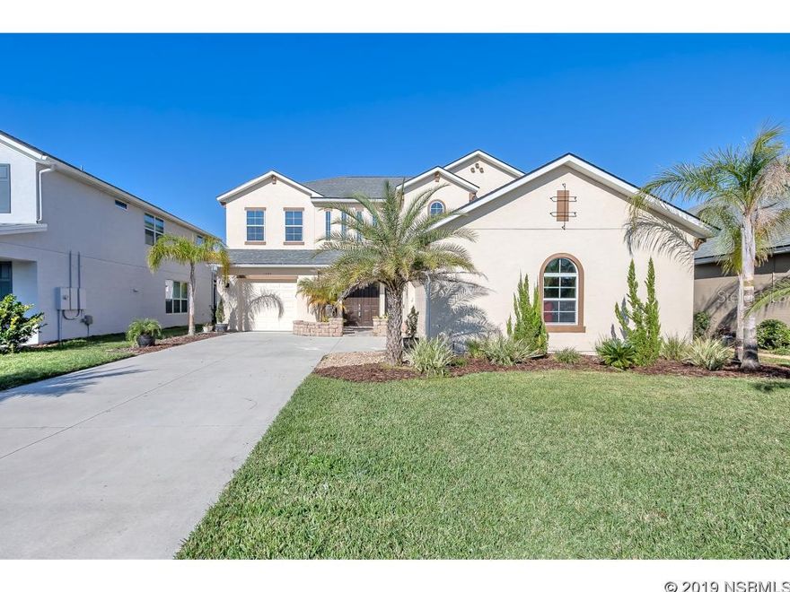 This ICI built Victoria model is indeed one of their most desired models. Here are just a few of the features, 4 bedroom 2.5 bath, with a bedroom down stairs. This one of the largest homes in Waters edge. It has a large desirable 3 Car Garage, 42'' all wooden cabinets, granite counter tops, tile and carpet throughout, an all paver patio surrounds the customized pool with built in water features, screened Lanai, deluxe kitchen, all stainless steel appliances, custom lighting, large walk in closets, beautiful lake views with fountain, high ceilings, beautiful landscaping and more. A true must see. All information is intended to be accurate but is not guaranteed. ;Water: City