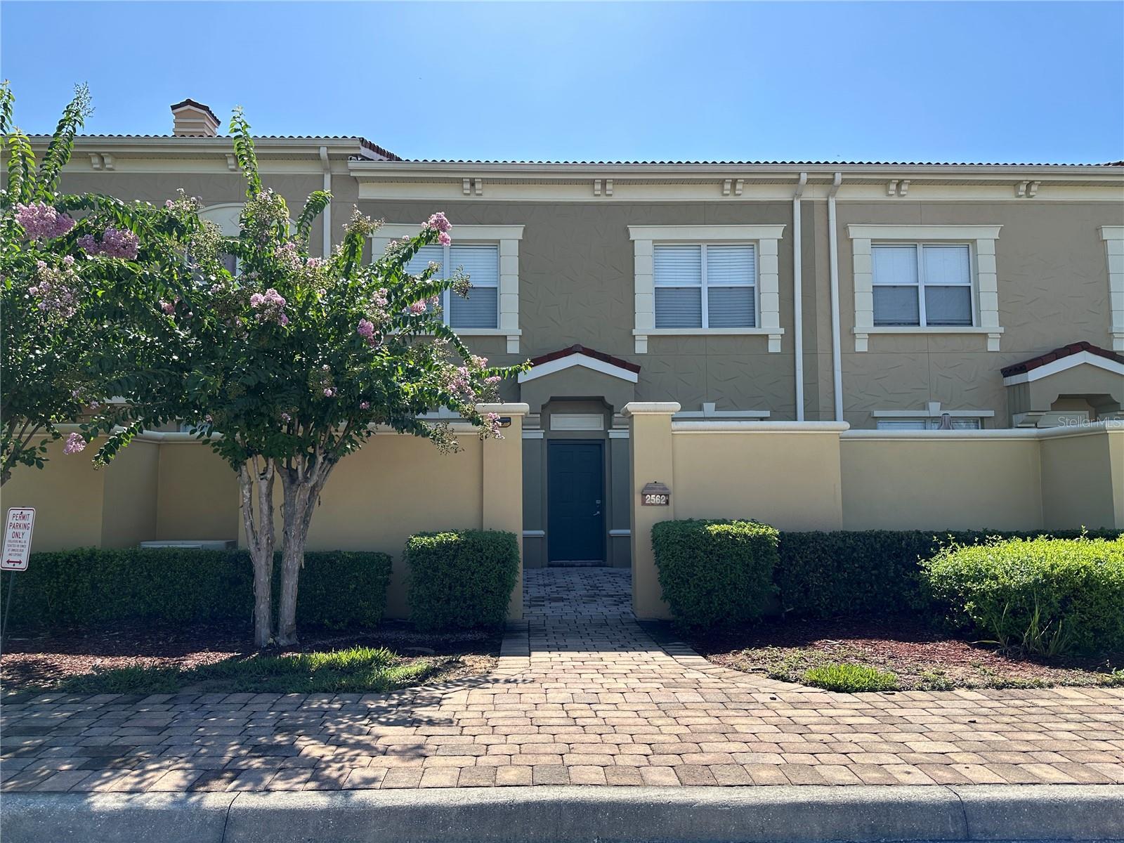This stunning 4 bedroom 3.5 bath townhouse is located in rapid growing area of Davenport. It is located on HWY 27 easy access to Disney, Tampa, Hwy 429, and Hwy 192. Two Primary Suites: Enjoy the flexibility of having primary suites on both levels, providing privacy and comfort. The downstairs suite features a luxurious jacuzzi, perfect for relaxation. The upstairs primary suite offers a private balcony, ideal for enjoying morning coffee or evening sunsets. Open-Concept Living: The spacious living area downstairs is designed for modern living, with sleek ceramic tile flooring throughout. The community offers a fitness center and a sparkling community pool... HOA approval is required before moving in... Rental Insurance is required... Washer and Dryer are included.....