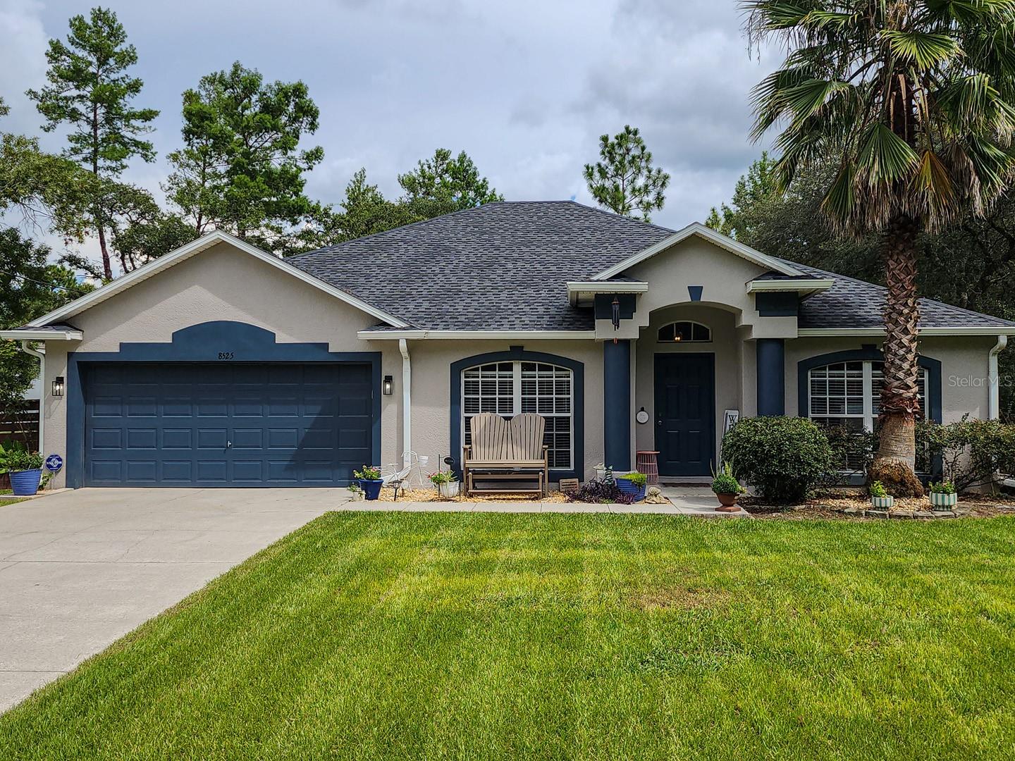 Honey, STOP THE CAR! Welcome to your own private oasis in Citrus Springs!! This 3 bedroom, 2 bath family home has all the extras you are going to love!! New roof and HVAC in 2023. Screened pool added in 2018. The kitchen has wood cabinets with a huge island with seating, a coffee bar, granite countertops and stainless-steel appliances!! The master suite is good sized and the bathroom has had a full reno…extra large shower, double bowl sinks and more!! The split floor plan puts your other bedrooms on the other end of the house, affording you the quiet time you need!! The second bath has also been renovated!! The office and dining room are tucked in the front of the house, out of the way! No carpet, all vinyl or ceramic flooring!! And now, your oasis…inground, screen enclosed, heated, salt water pool with oversized pool deck for plenty of room to entertain. And then…thru the door, you will find an oversized outdoor kitchen, with a bar area, a seating area, all under cover…plus an extra bonus of a fire pit just beyond that…can you say WOW??? Citrus Springs is a deed restricted community, but it has no HOA fees. The neighborhood features the famous Withlacoochee State Trail for biking, hiking and great nature walks. It also boasts a library, community center for social events, lighted tennis courts and a park for the kids. The golf course includes a restaurant, putting greens and driving range for hours of relaxing fun. It is conveniently located just minutes from boating, fishing, diving, beautiful freshwater springs, restaurants, shopping, medical services, supermarkets and more! It's also about 10 minutes from Dunnellon, where you can enjoy the Withlacoochee River and the breathtaking Rainbow River, for tons of family fun! Call today, don’t let this one get away!!