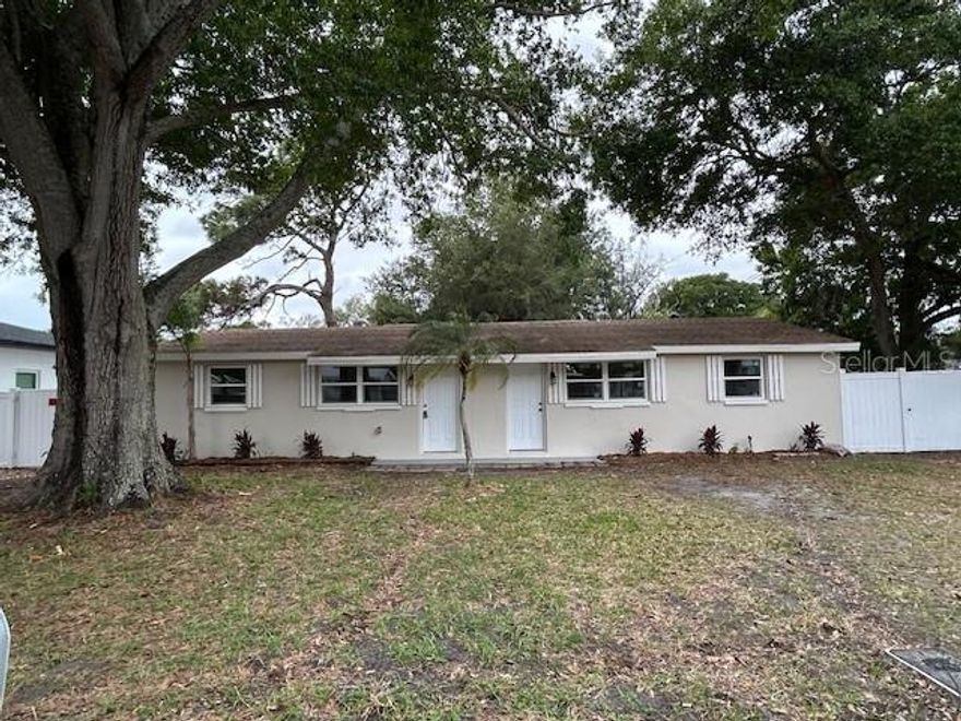 Prime Updated Duplex Investment Opportunity – Pinellas County
Fantastic opportunity to own a fully updated duplex in desirable unincorporated Pinellas County, where rental restrictions differ from many nearby municipalities—offering excellent flexibility for investors and owners alike.
Each unit features 2 bedrooms and 1 bathroom and has been completely renovated with modern upgrades throughout. Improvements include impact windows, new central A/C systems, Water Heaters, paint, fans and durable vinyl flooring throughout for a clean, low-maintenance finish. The kitchens have been beautifully upgraded with solid wood cabinetry, slow-close drawers, granite countertops, and stainless steel appliances, creating a modern and functional living space tenants will appreciate.
Situated on a large oversized parcel, this property offers exceptional outdoor space and potential future development opportunities, including the possibility of adding additional units (buyer to verify with county). The generous lot size also provides ample parking and outdoor flexibility.  White Vinyl fence separating the backyard for each tenant to have their own pet and enjoy privacy
Whether you're looking to house hack, expand your rental portfolio, or invest in a property with future development potential, this duplex checks all the boxes.