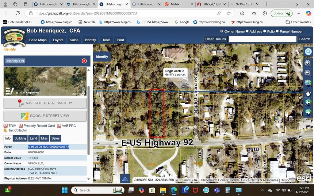 Photo of 9736 E 92 Highway, Tampa, FL 33610 (MLS # TB8376553)