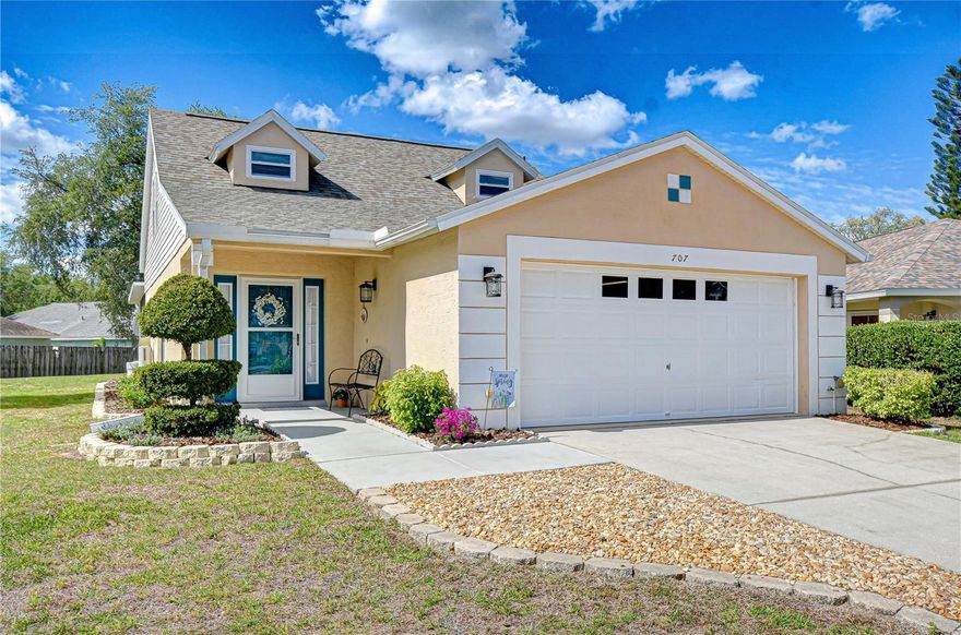 Tucked away on a quiet cul-de-sac in the highly desirable Brentwood Hills community, this home has been exceptionally well cared for—you’ll see and feel it the moment you arrive. Thoughtful upgrades and pride of ownership shine throughout, including a NEW ROOF (2025), NEW A/C and WATER HEATER (2022), and a water softener system for added comfort and efficiency. Even better, enjoy NO CDD fees. Inside, you’re welcomed by a light-filled, open-concept layout featuring beautiful wood flooring throughout the main living areas, creating a warm and inviting atmosphere. The seamless flow between the living, dining, and kitchen spaces makes everyday living and entertaining effortless. The spacious primary suite on the main levele offers a relaxing retreat with an open, airy feel. The en-suite bathroom features a large double vanity, expansive mirror, garden tub with shower, and walk-in closets providing ample storage. Upstairs, two additional bedrooms are generously sized and versatile—perfect for guests, a home office, or growing needs—each with its own walk-in closet. Step outside through sliding glass doors to a screened-in patio overlooking a spacious pie-shaped backyard, ideal for entertaining, pets, or simply enjoying the Florida lifestyle. The garage includes a dedicated workshop space, perfect for hobbies, projects, or extra storage. Brentwood Hills offers incredible community amenities including a resort-style pool, splash pad, grilling area, playgrounds, dog parks, basketball court, tennis/pickleball courts, and a soccer field—all without the burden of CDD fees. Conveniently located just minutes from shopping, dining, major highways, sports venues, and Central Florida’s world-famous theme parks, this home truly offers the perfect blend of comfort, convenience, and lifestyle. Schedule your showing today—this one won’t last long!