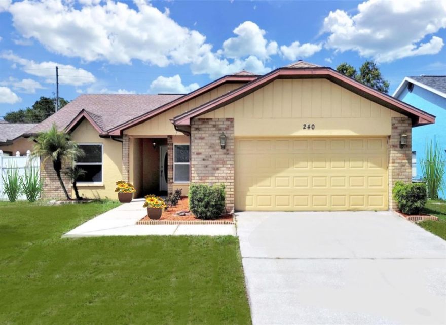 Walk, Jog or Bike to Honeymoon Beach/ Caladesi Island and Pinellas Trails! Well maintained home offers 3 Bedrooms plus office and 2 full Baths, situated on a nice size fenced in lot. Open floor plan with high ceilings, freshly painted. The living room offers a cozy wood-burning fireplace, open to the dining area - seamlessly creating a light-filled airy space with plenty of room to roam, in addition there is a separate den/office with sliding doors leading to a nice size brick pavered patio overlooking a nice size backyard. Light and Bright kitchen opens to the breakfast area. The large primary suite offers a walk -in closet and a beautiful, updated bath with soaking tub and separate shower, additional 2 good size bedrooms. Tile flooring (No Carpet) 2 Car garage. Lawn-Care Included. Located in a top-rated school district including Palm Harbor university! High and Dry! Not in a Flood Zone! Just minutes to Dunedin causeway, marinas, fine dining, shopping and downtown Dunedin. 15-20 Minutes to the beautiful Clearwater Beach.15-20 Minutes to the historical Tarpon Springs Sponge Docks. 30- 40 Minutes to Tampa and St Pete Airports. Long term rental and immediate possession available.