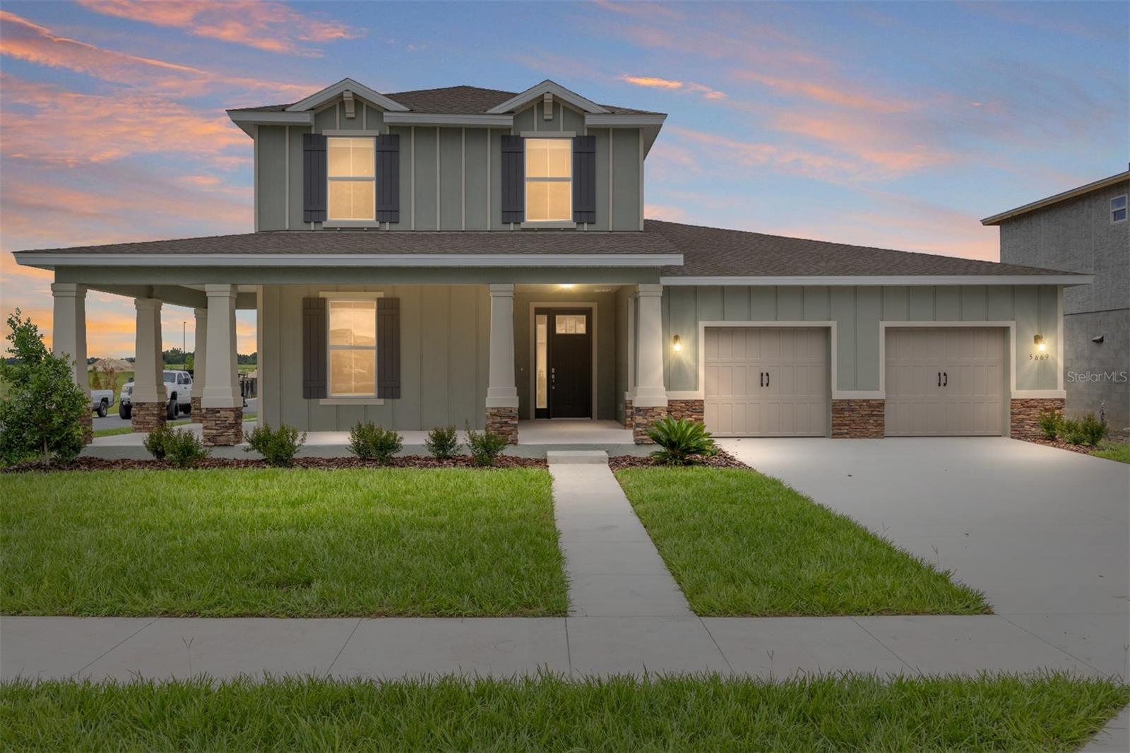 Welcome to this move-in ready Marigold model in the desirable Calesa Township. This spacious two-story home features 5 bedrooms, 3.5 bathrooms, and a 3-car garage, offering plenty of room for family, guests, and everything in between. Ceramic tile runs through the main living areas for a clean and modern look, while carpet adds warmth to the bedrooms and staircase. The open-concept layout connects the great room, dining area, and kitchen, creating a comfortable space for everyday living and entertaining. Upstairs, a versatile loft offers the perfect spot for a movie room, game area, or creative space. The layout is ideal for hosting holiday gatherings, and the “nest” off the kitchen adds even more flexibility for prepping, studying, or organizing. Make this beautiful home yours!