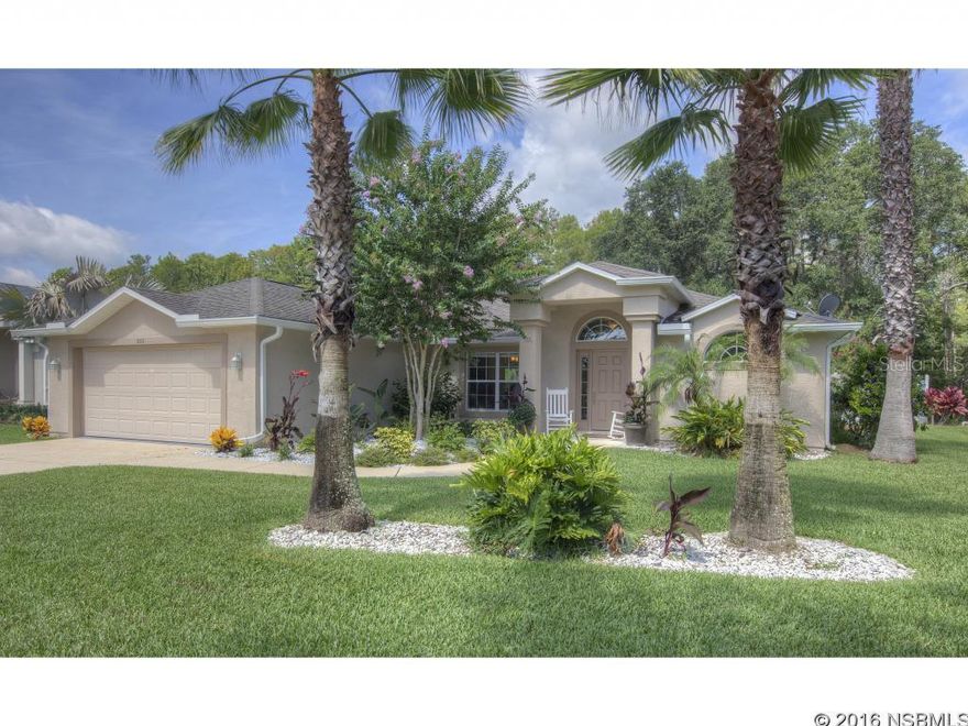 Your search is overâ¦This Gorgeous 3/2, 2 Car garage, Paytas Smart, Concrete Block home has a lot to offer.  You are met at the front door with gorgeous Porcelain Tile throughout home.  The spacious DR and LR have vaulted ceilings with views to the gorgeous backyard.  Kitchen boasts beautiful Granite Counters, Eat in Kitchen Bar and Family Room.  Split Floor plan with Large Master BR Suite with walk in closet.  Manicured Grounds with special lawn irrigation makes this home a stunner from the curb.  New Fencing with lifetime guarantee surrounds this beautiful home with plenty of room for a Pool. Home backs up to a Deeded Nature Preserve with its own lake stocked with Brim and Bass.  Bring your fishing pole!  This wonât last long. DRONE VIDEO AVAILABLE ON REQUEST ;Water: City