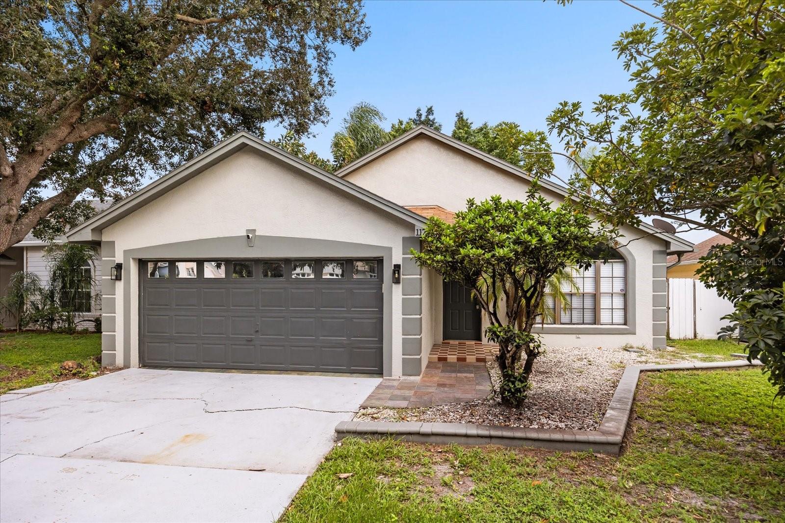 Now Availbale: Beautifully updated 2-bedroom, 1-bath home featuring vaulted ceilings and a bright, open layout. The home has luxury vinyl flooring throughout, a modern kitchen with new countertops, renovated bathroom and stainless steel appliances. Enjoy the convenience of an epoxy-finished garage, plus a covered back lanai overlooking a private, cozy backyard.
Access to major highways including 417 and the Florida Turnpike, making commuting a breeze. This home offers the perfect blend of modern upgrades and an unbeatable location!