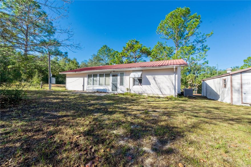 This 2-bedroom, 1-bathroom home sits on 1 acre in Williston, FL and features updated kitchen countertops, an enclosed Florida room, and a covered carport. The manageable home size offers comfortable living with plenty of outdoor space to enjoy; located on a paved road right off HWY 27. Conveniently located with easy access to downtown Williston and Bronson, and a short drive to Ocala and Gainesville for shopping, dining, and amenities. Just minutes from Devil’s Den, Blue Grotto, and Cedar Lakes Woods and Garden, and approximately 30 minutes to the Suwannee River. Schedule your showing today.
