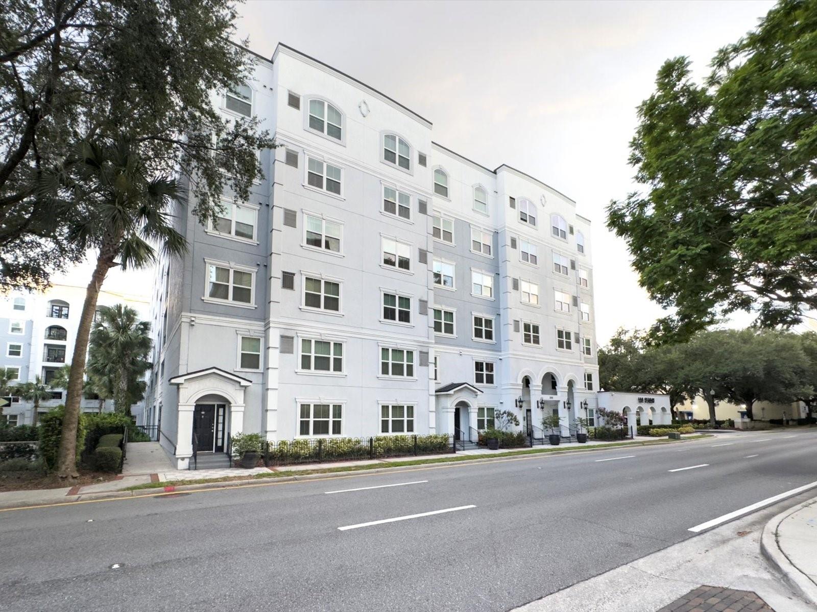 Welcome to your exquisitely renovated 1-bedroom, 1-bathroom condo nestled in the sought-after Grande complex in the heart of Downtown Orlando!
Full renovations completed in 2024, this 667 sq ft third-floor residence blends modern elegance with effortless comfort. Step inside to an open, sunlit layout where the living, dining, and kitchen spaces flow seamlessly. The kitchen is a standout feature with shaker-style cabinetry, fresh quartz countertops, a classic tile backsplash, and a sleek Samsung refrigerator (2023).
Luxury vinyl plank flooring (2024) stretches across the entire home, creating a cohesive and contemporary feel. The updated bathroom includes a granite-top vanity, accessible from both the living room and the bedroom—perfect for guests and everyday convenience. The tranquil bedroom offers a walk-in closet and a charming Juliet balcony that overlooks the peaceful courtyard, blending privacy and serene views.
Additional upgrades include a new water heater (2024) and a stacked washer/dryer (2022), making this condo truly move-in ready.
Built in 2002 and completely renovated in 2021, The Grande is a well-maintained, boutique-style community with 364 residences and resort-style amenities. Residents enjoy access to a resort-style pool, tiki-bar grilling station, fitness center, clubhouse with billiards, secure gated entry, assigned garage parking, and 24/7 security and on-site management—all included in the HOA.
Located just steps from Lake Eola Park, the Dr. Phillips Center for the Performing Arts, and the vibrant dining, shopping, and nightlife of Thornton Park, this condo boasts a Walk Score in the mid-90s, making it a true walker’s paradise. Plus, you're moments from LYMMO free transit, SunRail, and major highways I-4 and SR 408, giving you seamless access to Orlando’s theme parks, beaches, and the airport.
Experience downtown living at its finest. Schedule your private tour today!
