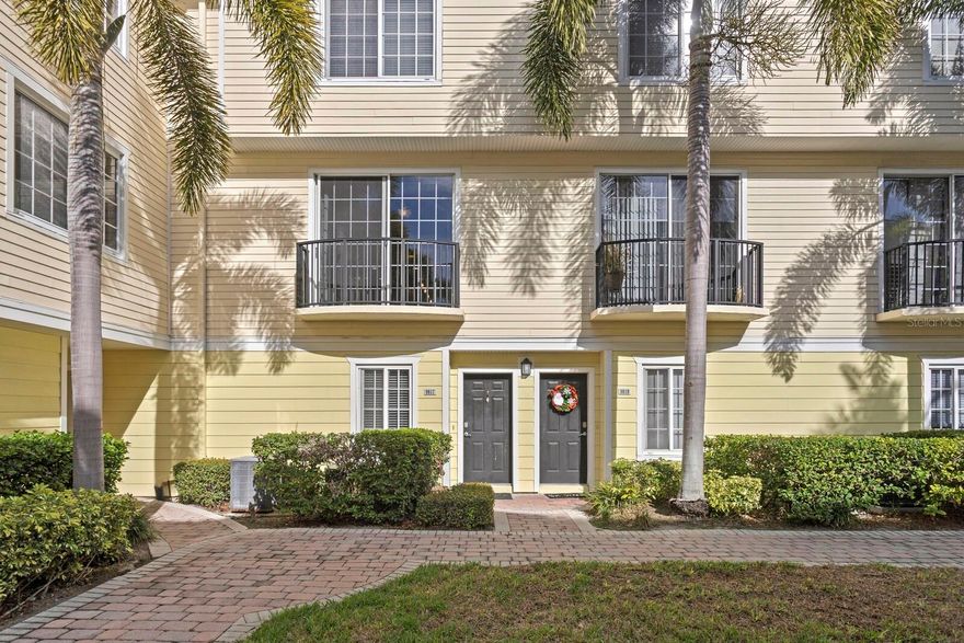 Welcome to this beautifully updated 2-bedroom, 2-bathroom townhome-style condominium offering low-maintenance living in the highly sought-after Arlington Park community in Westchase. This desirable residence includes a 1-car garage, a versatile downstairs flex space, and a private balcony with peaceful conservation and courtyard views, creating the perfect blend of comfort and convenience. The home features a bright, open floor plan enhanced by engineered hardwood flooring throughout the kitchen, dining, and living areas. The finished garage adds valuable functional space—ideal for a home gym, office, or bonus room. The well-appointed kitchen is equipped with granite countertops, ample cabinetry, and stainless-steel appliances, and opens seamlessly to a dedicated dining area accented by a stylish brick feature wall. The spacious family room extends to a private balcony, providing a tranquil setting overlooking the serene courtyard. Upstairs, the oversized primary suite is filled with natural light and offers a walk-in closet with direct access to a renovated en-suite bathroom. The secondary bedroom also features a generous walk-in closet and convenient access to an updated full bathroom. Additional highlights include an outdoor storage closet near the garage—perfect for storing seasonal décor, sports equipment, or beach gear. Residents of Arlington Park enjoy full access to the Westchase Community Association’s resort-style amenities, including multiple swimming pools, tennis courts, playgrounds, and proximity to the Westchase Golf Course. Ideally located in West Park Village, this condo is just minutes from top-rated schools, shopping, dining, entertainment, major expressways, Tampa International Airport, and Florida’s award-winning Gulf Coast beaches. Ideal for primary residence, second home, or investment opportunity—schedule your private showing today.