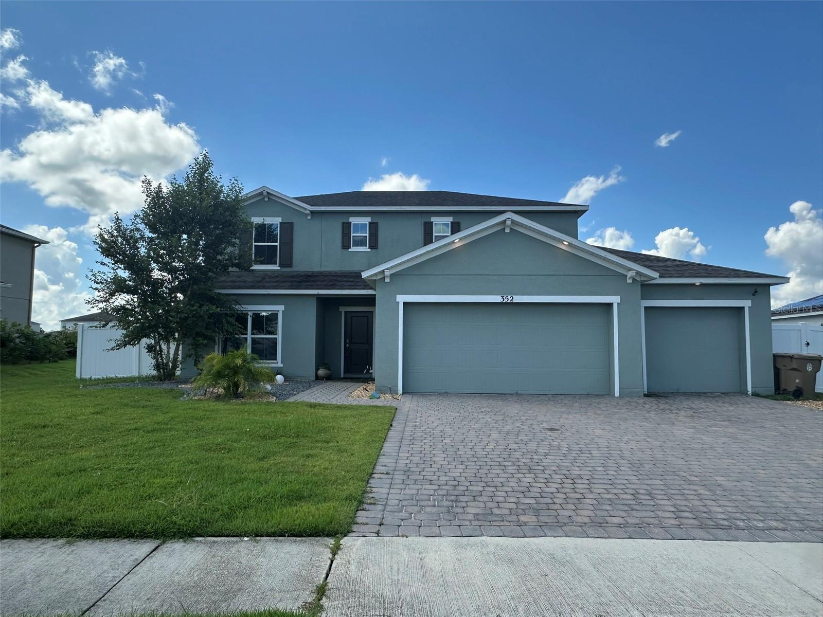 Welcome to Stepping Stone! This spacious 5-bedroom, 3.5-bath, 3-car garage home offers modern comfort and a stunning pond view, featuring two master suites—one on the main floor and another upstairs—ideal for multi-generational living or added privacy. Highlights include a fully equipped kitchen, water softener system, and a fully fenced backyard overlooking the serene pond, creating a peaceful backdrop for everyday life. This home won’t last long—apply today! All applicants must complete a credit and background check, and renters insurance is required.