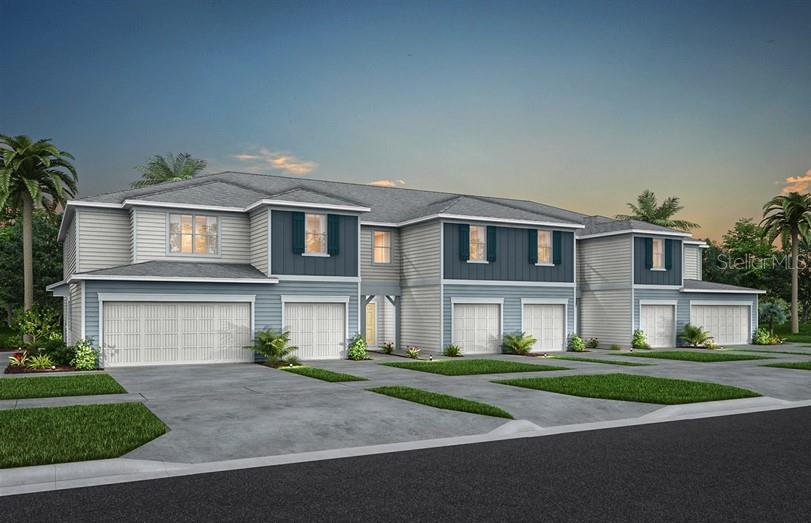 Under Construction. Welcome home to Emerald Pointe at Beryl Landing - a new construction townhome community with an ideal location in the growing city of Sanford. Future planned community amenities will include a pool with cabana, dog park, children’s playground, and 1 Gig high speed internet – all with a low HOA and no CDD! Convenient to the Sanford Riverwalk with a waterfront trail and park, eateries, breweries, shopping, live entertainment, and more. And with a commute of less than 2 minutes to I-4 and 417, your affordable new townhome is well within reach. Hurry in – townhomes in this highly-anticipated community are already selling quickly!
Discover the perfect blend of convenience and luxury in this move-in ready Springdale two-story townhome by Pulte. Every detail has been thoughtfully crafted to elevate your lifestyle, with designer touches that make your home feel both stylish. This interior-unit townhome offers 3 spacious bedrooms, 2 full bathrooms, a powder room, and a single-car garage, complemented by a covered lanai. The open-concept first floor is perfect for modern living, with a gourmet kitchen featuring Blanco Maple quartz countertops, sleek Elkins White cabinetry, a stylish tile backsplash, and stainless-steel Whirlpool appliances, including a refrigerator. The open concept gathering room and café area flow seamlessly into the covered lanai, providing a perfect setting for entertaining or simply relaxing. Upstairs, retreat to your private Owner’s Suite, which boasts a generous walk-in closet and a luxurious en suite bathroom complete with a double-sink quartz vanity, a walk-in shower with a glass enclosure, and ample storage space. Two additional bedrooms, a secondary bathroom, and a conveniently located laundry room offer both privacy and functionality. With elegant, professionally curated design selections including Boston Perla Ceramic tile flooring, soft and stain-resistant Ornamental Gate carpet, Whirlpool washer and dryer, and 2” faux wood blinds, this home is as beautiful as it is practical. Don’t miss the opportunity to make this townhome yours—schedule a tour today and experience the luxury and ease of modern living!