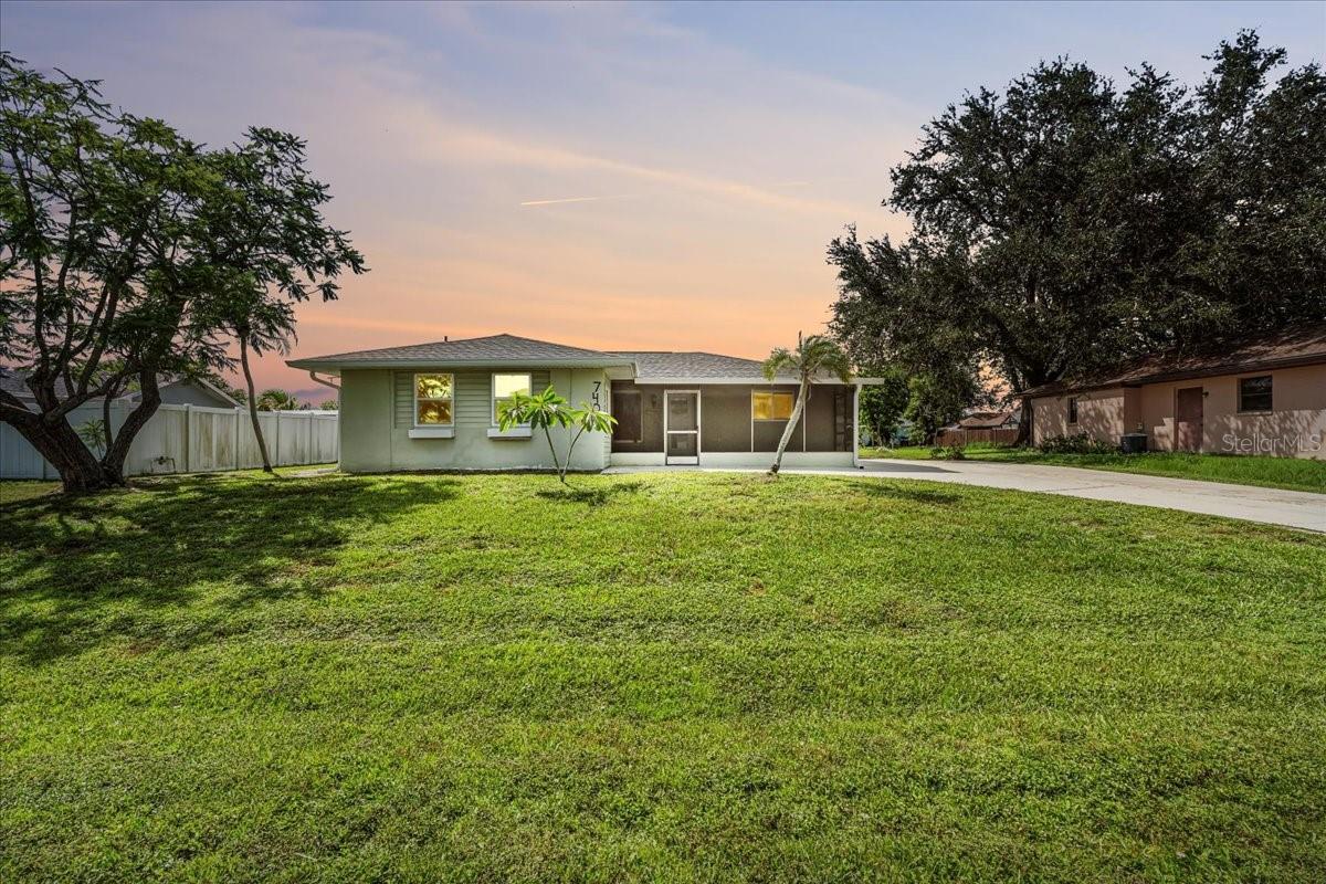 Welcome to this 2-bedroom, 2-bathroom pool home located in a quiet Port Charlotte neighborhood with quick access to shopping, dining, medical facilities, the Sunseeker Resort, golf, fishing, boating, and more. This home features a desirable split floor plan, large bedrooms, and a versatile bonus room with a closet that could serve as a third bedroom, office, or hobby space. Enjoy Florida living year-round with a fully screened pool cage, Florida room, and a screened-in front entry. The extended driveway offers plenty of parking, and there's even a shed in the backyard for extra storage. While the home could use a bit of TLC, it has great potential to shine with some updates. Ideal for buyers looking to invest in a well-located property with solid bones and plenty of space.