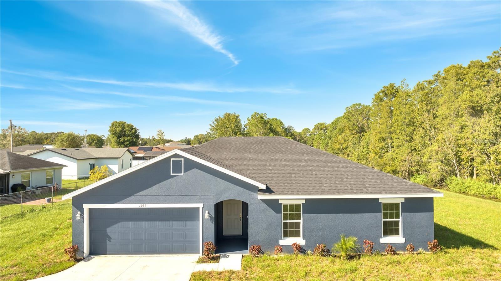 Move-in ready new construction on a private oversized flag lot! This Acacia model by Portico Homes features numerous upgrades including:
• Granite countertops & spacious kitchen island
• 42” slow-closing cabinets & stainless steel appliances
• 5” baseboards & ceramic tile flooring with plush carpet in bedrooms
• Master suite with dual sinks, granite countertops & tiled shower
• Expansive driveway fits up to 6 vehicles
Currently leased through Jan 1, 2026 with tenants paying $2,100/month—an excellent opportunity for homeowners or investors alike.