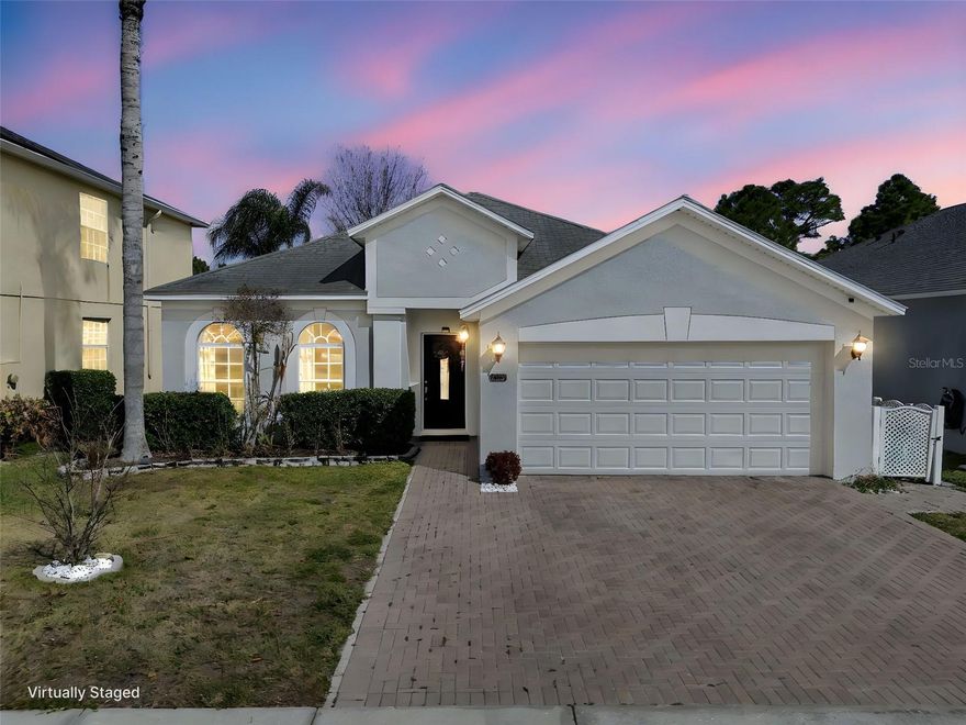 Step into this beautifully updated 4-bedroom, 2-bathroom single-story home in the gated La Vina community of Lake Nona, where a new AC system installed in 2023 and a fully fenced, oversized backyard set the tone for comfort, value, and peace of mind from the moment you arrive.

As you enter, you’re greeted by fresh interior paint and an open, inviting layout that draws you through the main living spaces, creating a natural flow ideal for both everyday living and entertaining. The central living and dining areas connect seamlessly, giving you flexible space for gatherings, movie nights, or a relaxed evening at home.

Just beyond, the kitchen is thoughtfully positioned at the heart of the home, making it easy to stay connected while cooking or hosting. Here you’ll find generous counter space and cabinetry, along with newer appliances, including a refrigerator (2023) and oven range (2024) that keep the space feeling current and functional. Nearby, a one-year-old washer and dryer add everyday convenience in the laundry area so you can truly move right in and start living.

The split-bedroom layout gives the primary suite a sense of privacy, with its own en-suite bathroom and walk-in closet set apart from the secondary bedrooms. Down the hall, three additional bedrooms provide flexibility for a home office, guest room, or growing household, all supported by a centrally located second bathroom for easy access.

Step through the sliding doors and you’ll discover one of the home’s standout features: a large, fully fenced backyard that has been recently fenced in and enhanced with an expansive paver patio extension, creating an outdoor living area perfect for barbecues, gatherings, pets, and play. With fresh exterior paint and the secure fencing already in place, the outdoor space feels like a private retreat ready for your personal touches.

Life in La Vina means enjoying the benefits of a gated community in one of Orlando’s most sought-after areas—Lake Nona. You’re just minutes from Medical City, top-rated schools, local parks, and scenic walking and biking trails, along with a growing list of restaurants, cafés, and shopping options that make day-to-day living convenient and enjoyable. Proximity to Orlando International Airport and major highways keeps commutes and travel simple, with quick routes to downtown Orlando, area employment centers, and world-famous theme parks.

For buyers seeking a move-in-ready Lake Nona home with a newer mechanical system, updated finishes, and a rare large, fully fenced backyard in a stable, non–short-term-rental community, this property stands out as a smart choice. Schedule your private tour and experience the home, community, and Lake Nona lifestyle firsthand.