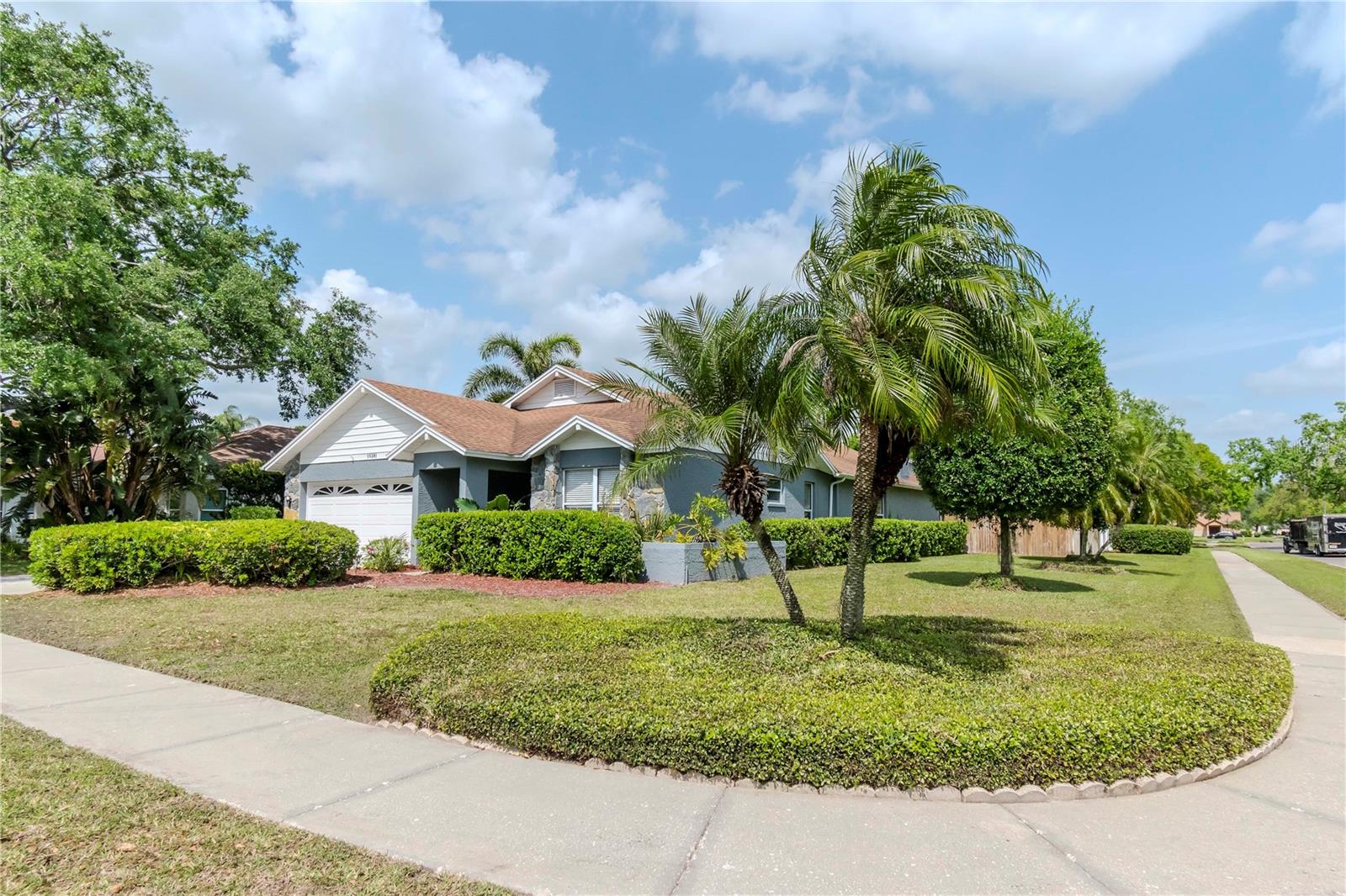 Step into tranquility in this beautifully designed home located in the heart of Carrollwood. Nestled on a quiet street, this home offers the perfect balance of serenity and convenience. Enjoy easy access to the Selmon Expressway, highways, and just minutes from all the dining, shopping, and entertainment in Carrollwood!
The open floor plan with vaulted ceilings is bathed in natural light, creating a bright and airy atmosphere throughout. A unique atrium adds a special touch, offering endless possibilities—whether you envision growing an herb garden, displaying vibrant flowers, or adding a meditative fountain to enjoy while cooking. This home effortlessly blends comfort with beauty, making it the perfect retreat.
The kitchen features rich cabinetry, granite countertops, and a breakfast counter ideal for casual meals. A cozy breakfast area and a convenient utility closet are also located just off the kitchen. The thoughtfully designed split floor plan offers privacy, with the master suite showcasing a generously sized walk-in closet and a master bath complete with a separate shower and tub. Sliding glass doors provide access to the fenced and screened-in patio, where you’ll find a freshly painted and resurfaced pool and spa.
The family and living room combo include a fireplace, creating a cozy ambiance as you look out to your private pool oasis. On the opposite side of the home, two generously sized extra bedrooms share a full bathroom, offering comfort and privacy. The split floor plan maximizes space, providing an ideal balance of openness and seclusion.
The 2-car garage completes this charming home, situated on a corner lot at the end of a quiet cul-de-sac street. Plus, enjoy peace of mind living in this lovely home, located in NO FLOOD ZONE that sustained NO DAMAGE during the last storms plus seller is willing to provide a one year home warranty with an accepted contract.
This home offers the perfect blend of tranquility, convenience, and beauty—don't miss the chance to make it yours!