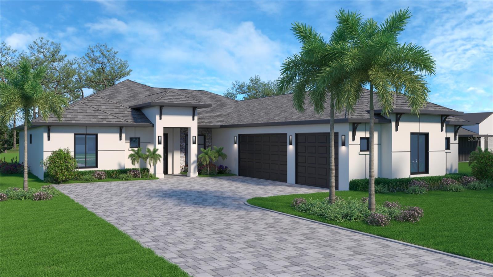 Under Construction. Currently under construction Where affordable luxury meets thoughtful design! This beautifully crafted new home offers 4 spacious bedrooms, including a generous in-law suite, and 3 full bathrooms, perfectly suited for modern, multi-generational living. Enjoy the convenience of a 3-car garage, a designer kitchen outfitted with sleek black stainless steel appliances, and a large laundry room designed for daily ease. The open-concept layout flows seamlessly to a covered lanai, ideal for both relaxing and entertaining. The Bellagio model blends high-end finishes with practical elegance – delivering space, style, and value without compromise. This home is situated close to shopping, schools, the beach, community center with pickle ball, walking paths and so much more that Palm Coast has to offer!