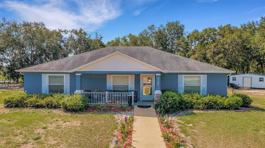 No HOA or CDD's!!!! Beautiful Custom Built Home Offers the Hard To find Handicap Accessible Features, Along with 3 bedrooms, 2 baths , plus a Bonus Room that could be a 4th bedroom. The home was built in 2012 and has 1768 sq ft heated. This home has multiple upgrades  to the  Handicap Accessible Features, including 36" doors, flush thresholds, roll in shower, hand rails, etc. Home features large bedrooms, Open floor plan, with custom designed kitchen, Upgraded Counter Tops, Abundant storage and inside Laundry Room add to the convinces. A Large screened patio/porch offers plenty of room for family and friends to enjoy the country life that comes with owning acreage. Backyard has a custom built "smoke house/BBQ" that is large enough to easily feed large gatherings. This Home is a Must See to appreciate the many Features that Make It Special. Call Today To Schedule An Appointment To Take A Personal Tour. Thanks