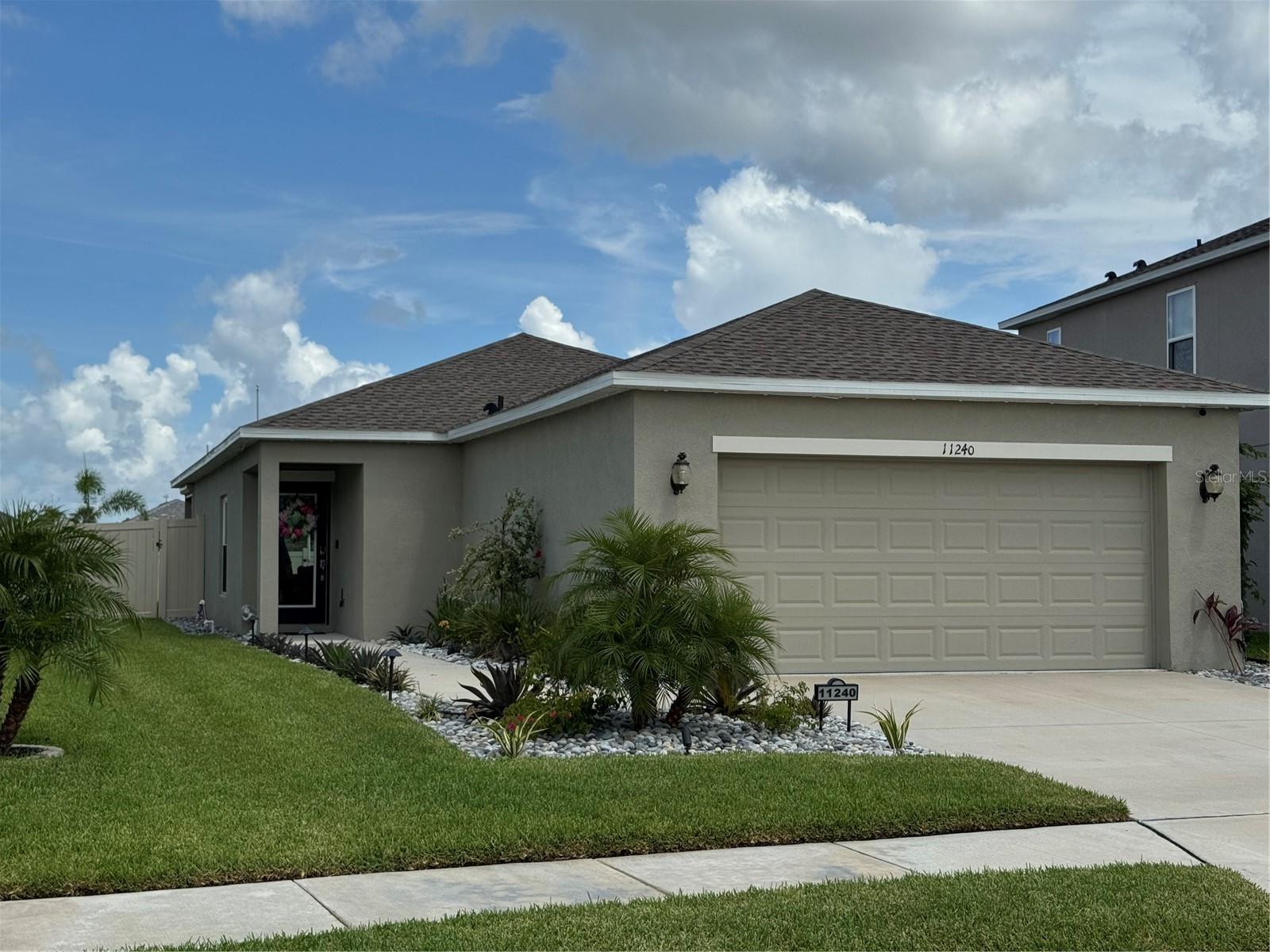 Nestled in the highly sought after resort-style community Eaves Band of Artisan Lakes , this fantastic owner upgraded 2 bed 2 bath 2 car garage with a new pool is available. It features a flex office space that can be a 3rd bedroom if you choose. This beautiful light and bright home has a new designer kitchen in coastal colors and high end appliances that overlooks the open living space. The owners added the pool with pavers and fully fenced back yard, along with: generator, tankless hotwater tank, EV charger in garage, Halo softener, hurricane impact windows and new oversized A/C, along new landscape and sod. This home has all the bells and whistles, and comes furnished. This community boasts access to top-tier amenities such as a community swimming pool, fitness center, basketball court, playground, clubhouse, dog park, and more. All you need to do is unpack, everything else has been done! Come see it today and make it yours.