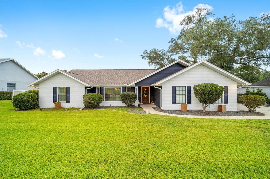 Wonderful 3-bed/2-bath home sitting on just over one-third of an acre in sought after SE neighborhood. As you step inside, you'll be greeted by a spacious living room featuring a large picture window, perfect for letting in natural light and enjoying the view. Step around the corner into the cozy family room, complete with a lovely fireplace making it an ideal spot for relaxing evenings. The eat-in kitchen boasts beautiful granite countertops and is perfect for casual meals, while the separate dining room is great for more formal gatherings. This home has a functional split bedroom floor plan, ensuring privacy for everyone. The master suite and additional bedrooms are well-sized and offer plenty of storage. Head outside to the screen-enclosed pool, perfect for hot summer days, and the large, fenced in backyard. It's an ideal space for outdoor entertaining, gardening, or simply enjoying the tranquility. Don't miss out on this wonderful opportunity to make this charming house your new home. Make your appointment to come see it today!