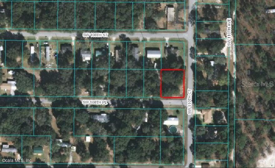 Nice oversized corner lot. Convenient location to build or put a mobile home.