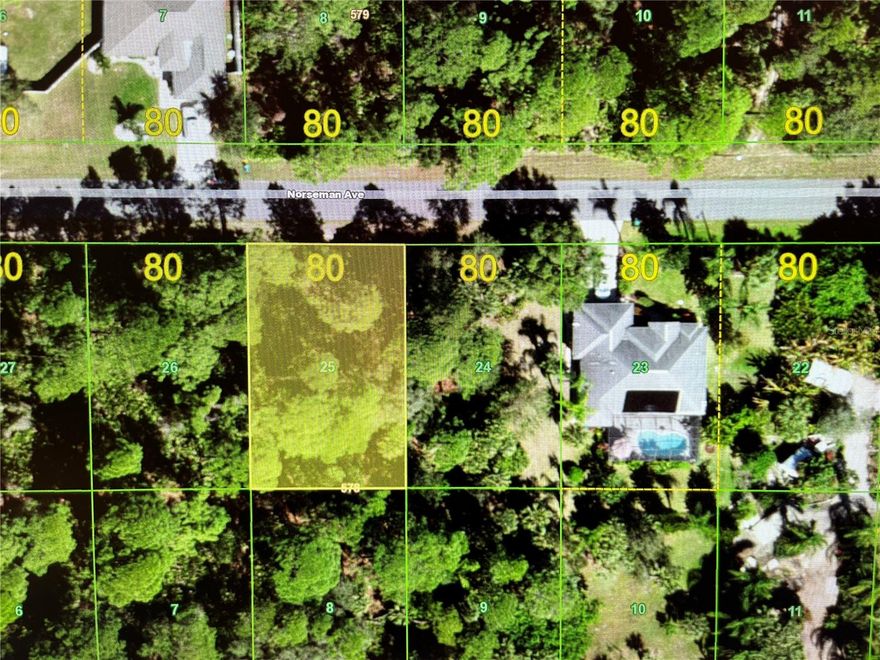 BUILD YOUR DREAM HOME!This amazing lot is in the Heart of Charlotte Harbor's Upscale Boating Community. Centrally situated and close to major amenities like Beaches, Boating, Fishing, Fisherman’s Village, Fine Dining, Golfing, Shopping, Downtown Historic Punta Gorda and many more fun activities. Close to I75 and US41 for those trips to Fort Myers, Miami, Naples, Orlando, Sarasota, Tampa. Near Two airports: Punta Gorda and Southwest Florida International. Bring your boat, Spring Lake Boat Ramp or Port Charlotte Beach Park is minutes away.
ADJACENT LOT IS FOR SALE 17435 NORSEMAN Ave (MLS# N6126161) and( picture 24) is FOR SALE FOR $32,900. MOTIVATED SELLER!