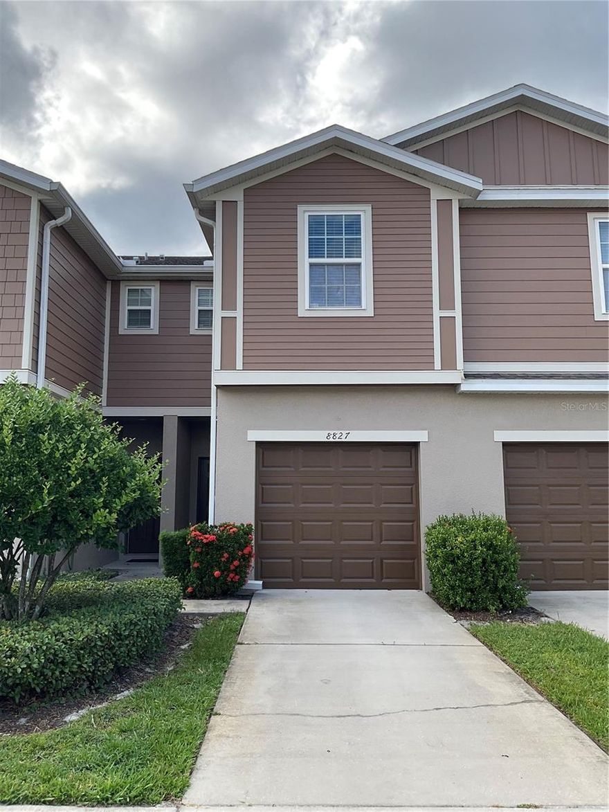 Welcome to Magnolia Park, a gated community offering resort-style living just minutes from everything Tampa has to offer. Enjoy access to three tropical pools with cabanas, scenic walking trails, a splash pad, tennis courts, and a playground—all just steps from your door.

Inside, laminate wood floors flow through an open-concept main level designed for both comfort and entertaining. The half bath downstairs keeps things convenient for guests.

The gourmet kitchen features granite countertops, stainless steel appliances, updated kitchen faucet, new dishwasher, new garbage disposal, and a breakfast bar that connects seamlessly to the dining and living areas.

Upstairs, both bedrooms offer comfort and style with updated bathroom faucets and granite vanities in the owner’s suite and second bath. The primary suite also includes dual closets and double sinks for easy mornings. A new washer and dryer in the upstairs laundry area adds everyday convenience.

Lots of storage downstairs and upstairs and in the convenient 1-car garage. Sellers have decided to leave the shelving in the garage behind—so this is a plus for you!

Perfectly positioned near the Selmon Expressway, I-75, I-4, and I-275, this home offers a quick commute to downtown Tampa, Westfield Brandon, Xscape Theatres, dining, shopping, and more.

Come experience easy, stylish living—schedule your private showing today.