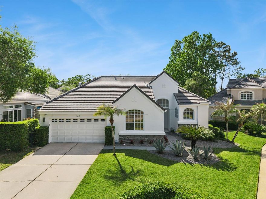 Welcome to 160 Wimbledon Circle, a beautifully reimagined 2-bedroom, 2-bathroom home in the heart of Lake Mary where every detail has been thoughtfully updated to create a fresh, modern living experience. Over the past decade, the current owners have poured care and intention into this home, truly setting it apart.

Step inside and you’re immediately greeted by luxury vinyl plank flooring (2023), tall baseboards, and a bright, open feel enhanced by LED recessed lighting and abundant natural light. The stunning kitchen is the centerpiece of the home, and was completely remodeled in 2023. It features shaker cabinetry, quartzite countertops, and an impressive 7-foot island with seating and storage! High-end touches include under-cabinet lighting, a statement chandelier, pot filler, induction cooktop, convection oven, and a microwave that doubles as a secondary oven, creating a space that is both beautiful and highly functional.

Both bathrooms have also been fully remodeled with elevated finishes. The primary suite offers a spa-inspired retreat with a large walk-in shower, built-in bench, and Delta fixtures, along with a handheld shower wand for added comfort. The bedrooms feature stylish fandeliers, combining modern lighting with ceiling fan functionality, while custom closet systems installed by Closets By Design (2023) maximize organization and storage.

Outdoor living is just as impressive. The home features a fully fenced backyard with low-maintenance turf, offering a clean, green space year-round while also providing a peaceful pond view. A screened-in patio running alongside the home provides the perfect setting for pets, grilling, or entertaining guests in comfort. Additional upgrades include updated irrigation with a new timer (2023), automatic dusk outdoor lighting, and fresh exterior paint (2025).

Major system updates provide added peace of mind, including plumbing updates (2023), a roof (2020), and all new kitchen appliances installed between 2022 and 2023. Every improvement reflects the care and pride of ownership that has gone into making this home truly move-in ready.

Located in one of Lake Mary’s most desirable areas, you’re just minutes from Downtown Lake Mary, Colonial TownPark, and Heathrow’s shopping and dining scene, with easy access to I-4 and SR 417 for commuting. Enjoy nearby outdoor destinations like Wekiwa Springs State Park, the Seminole Wekiva Trail, and local parks, offering endless opportunities for recreation and relaxation.

With its extensive updates, modern finishes, and peaceful outdoor setting, 160 Wimbledon Circle is a rare opportunity to own a home that feels both elevated and effortlessly livable in one of Central Florida’s most sought-after communities.